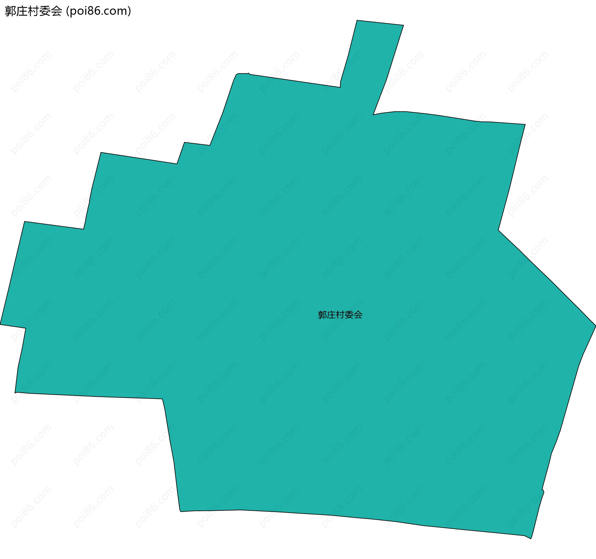 郭庄村委会边界地图