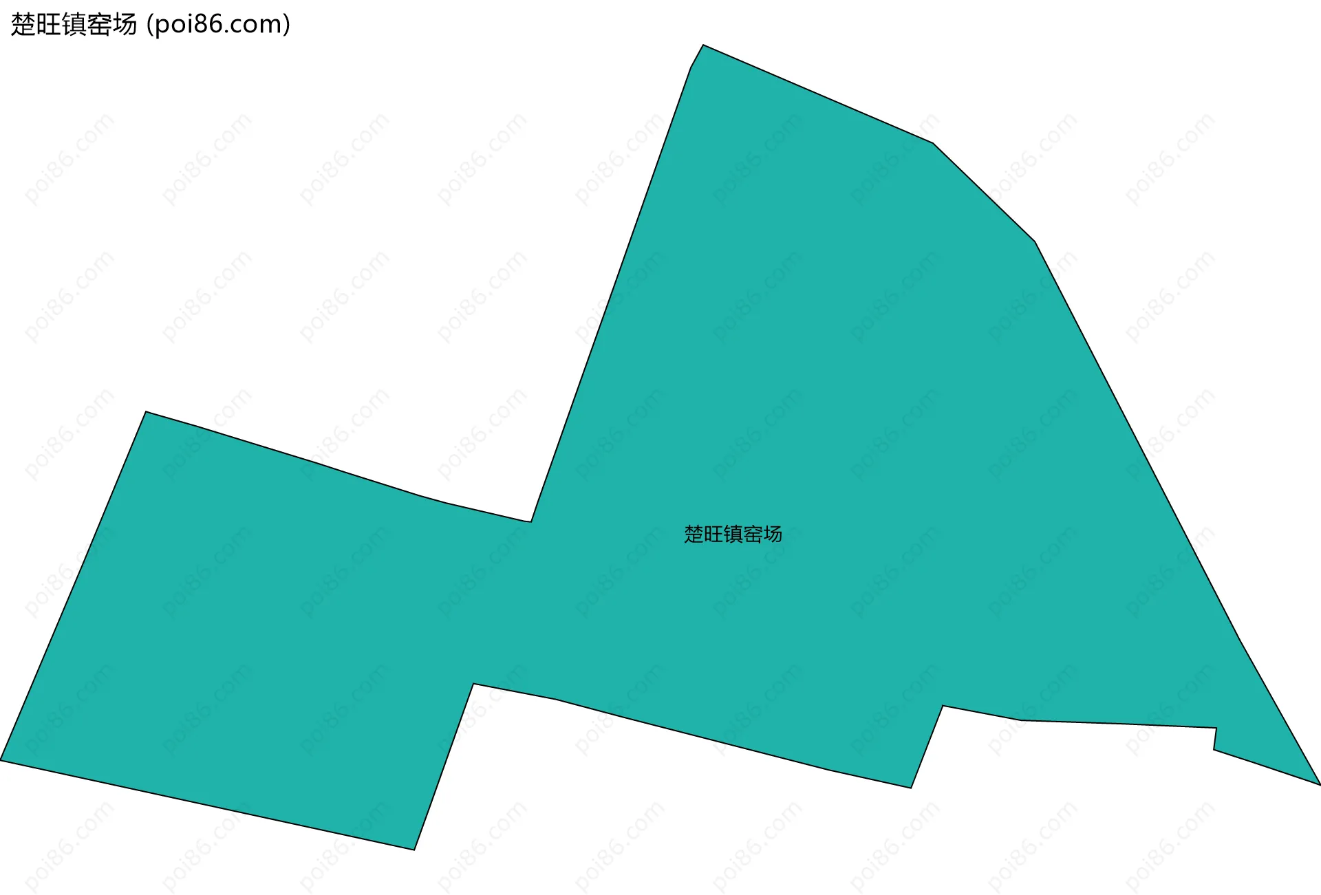 楚旺镇窑场边界地图