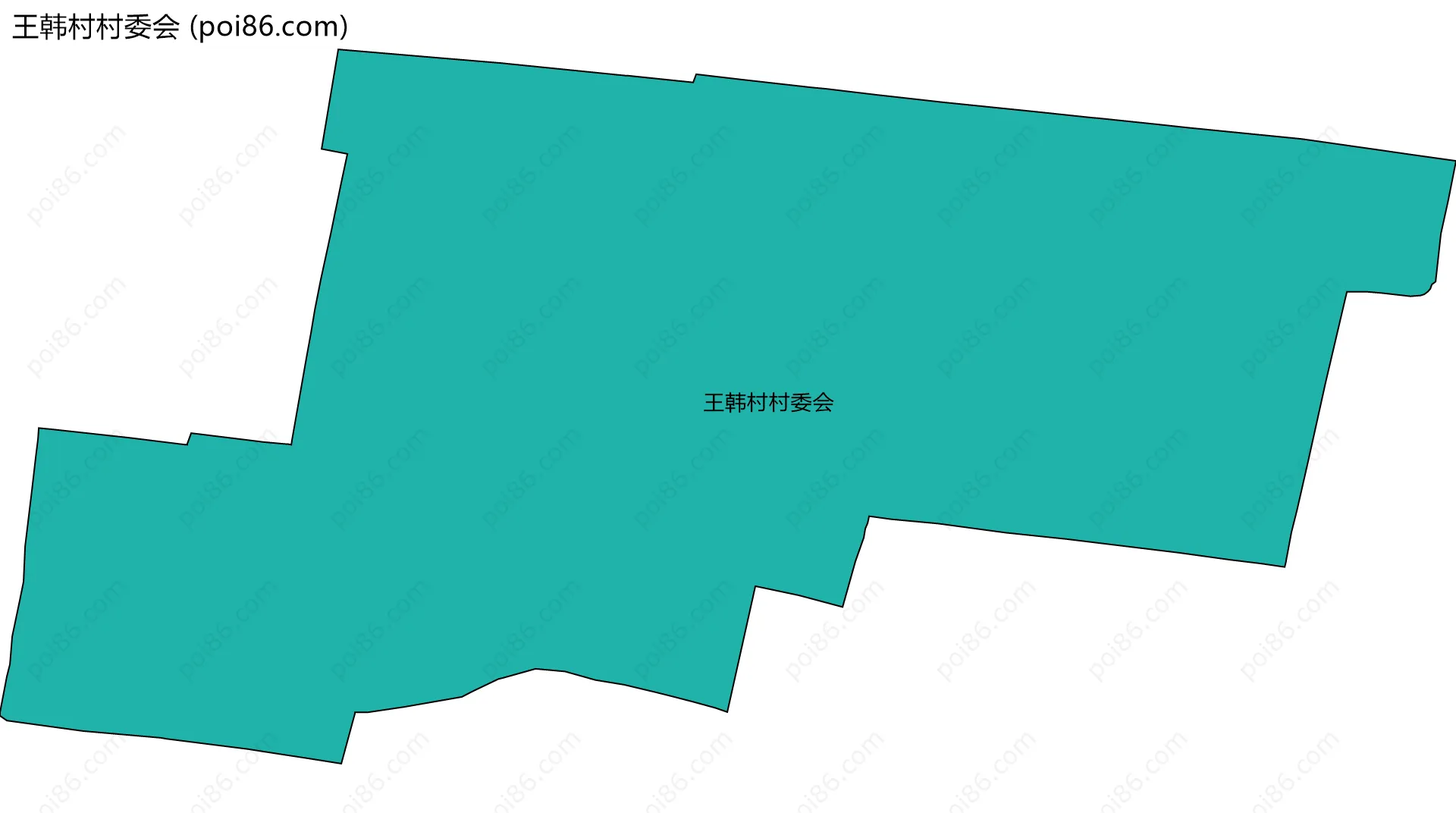 王韩村村委会边界地图
