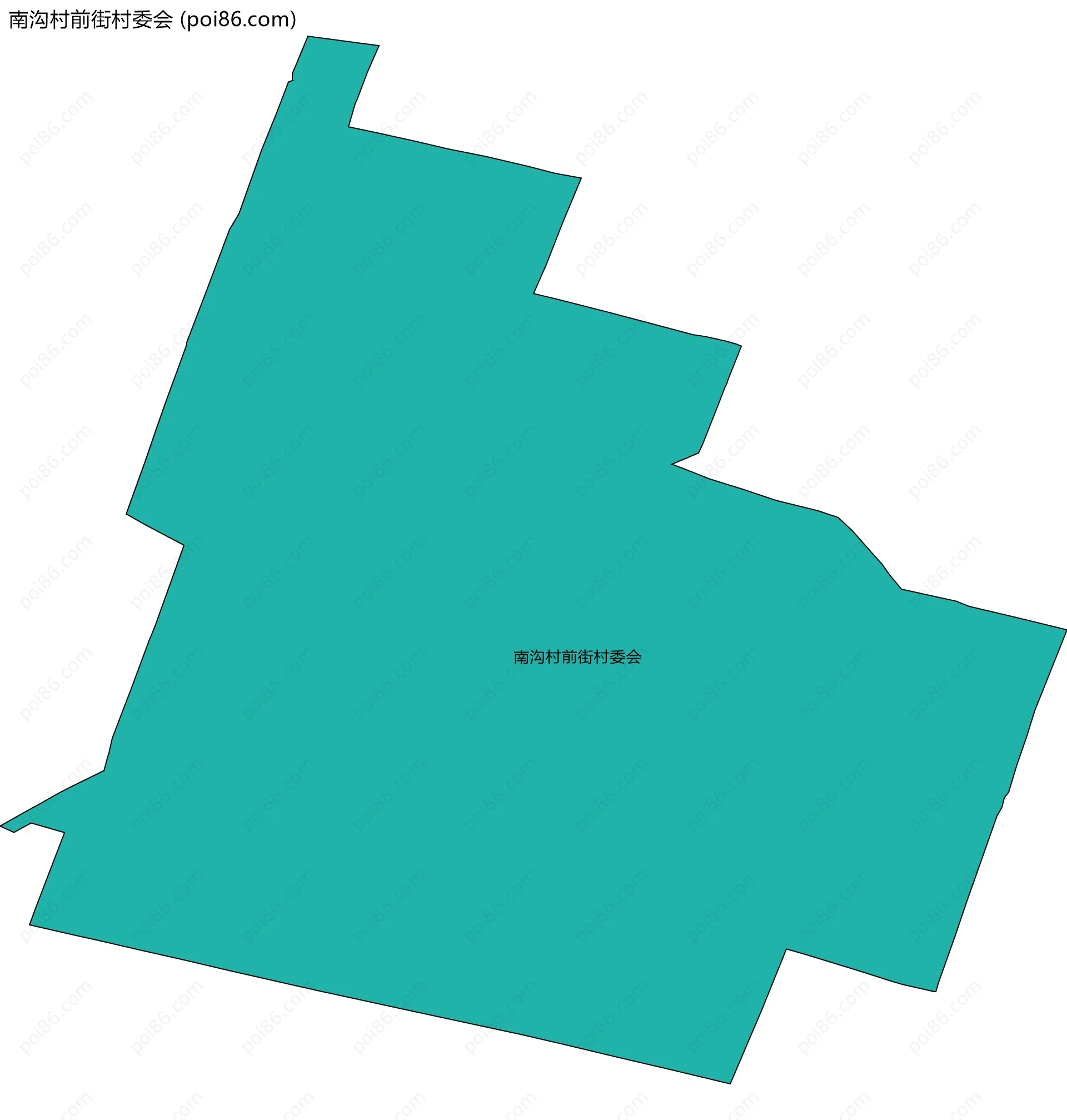 南沟村前街村委会边界地图