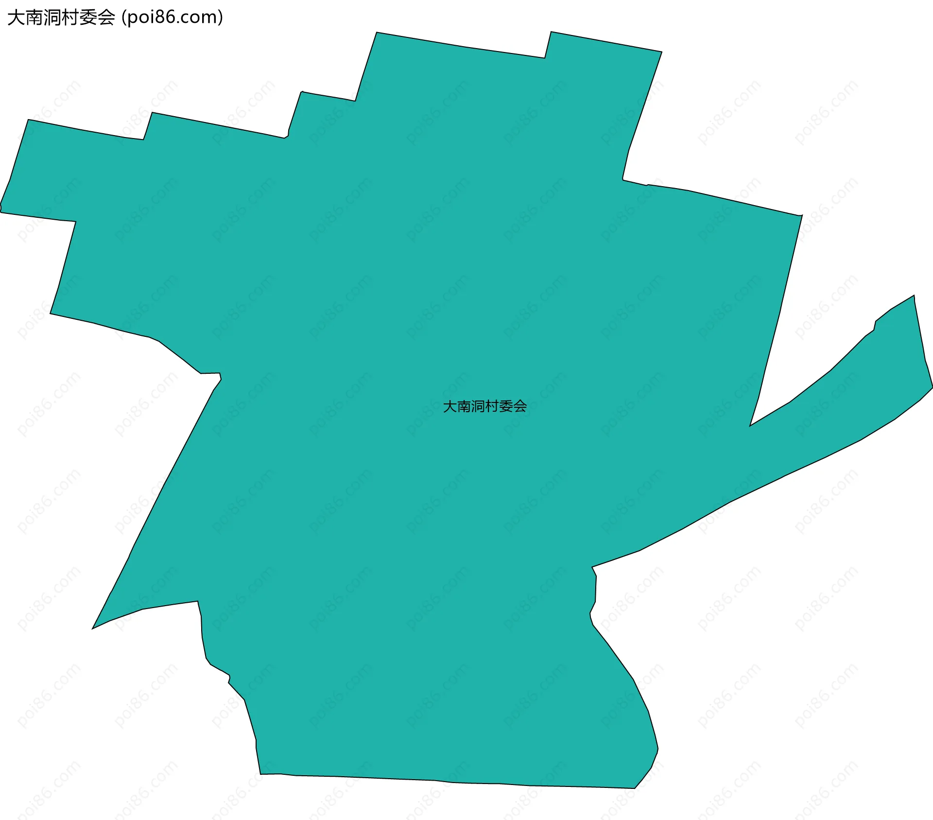 大南洞村委会边界地图