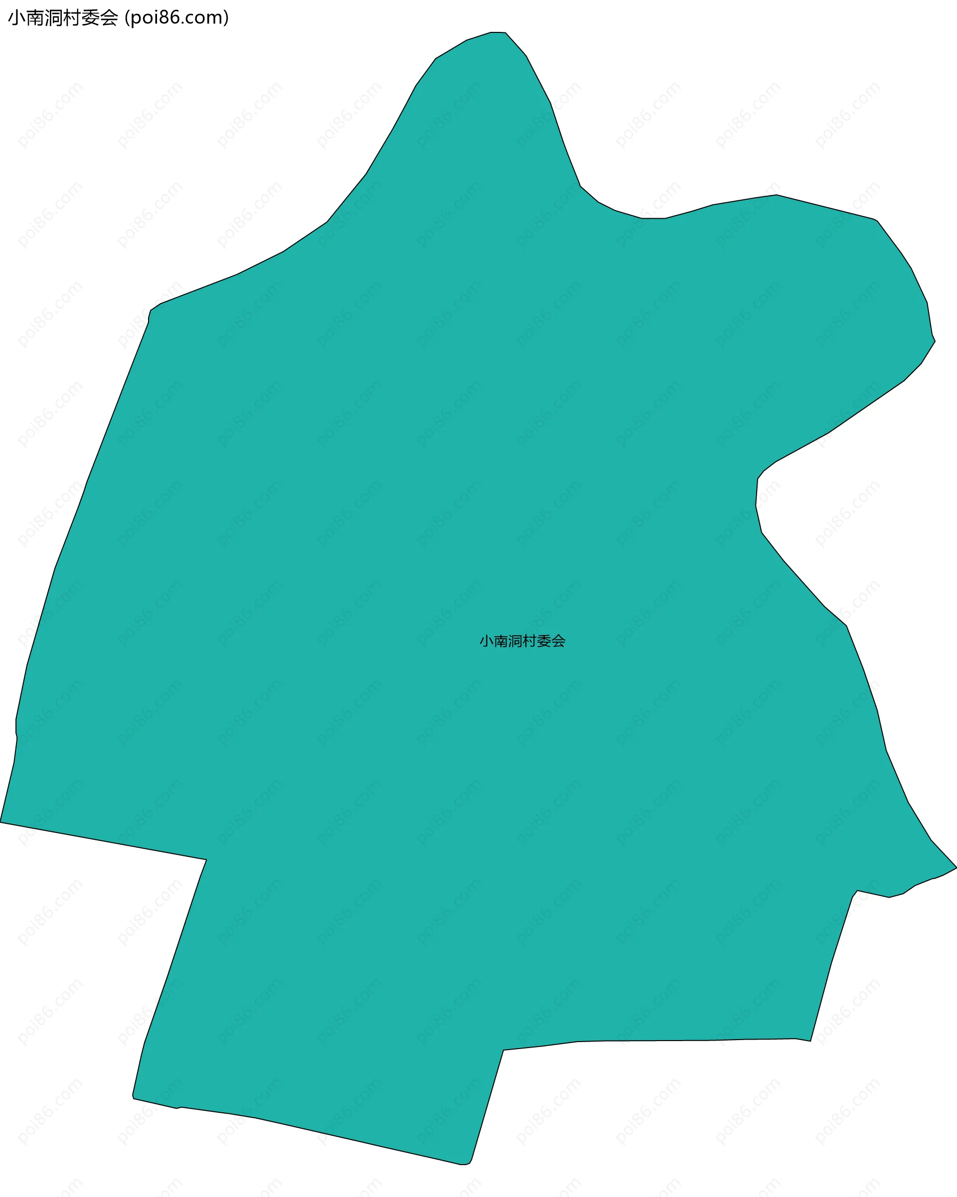 小南洞村委会边界地图