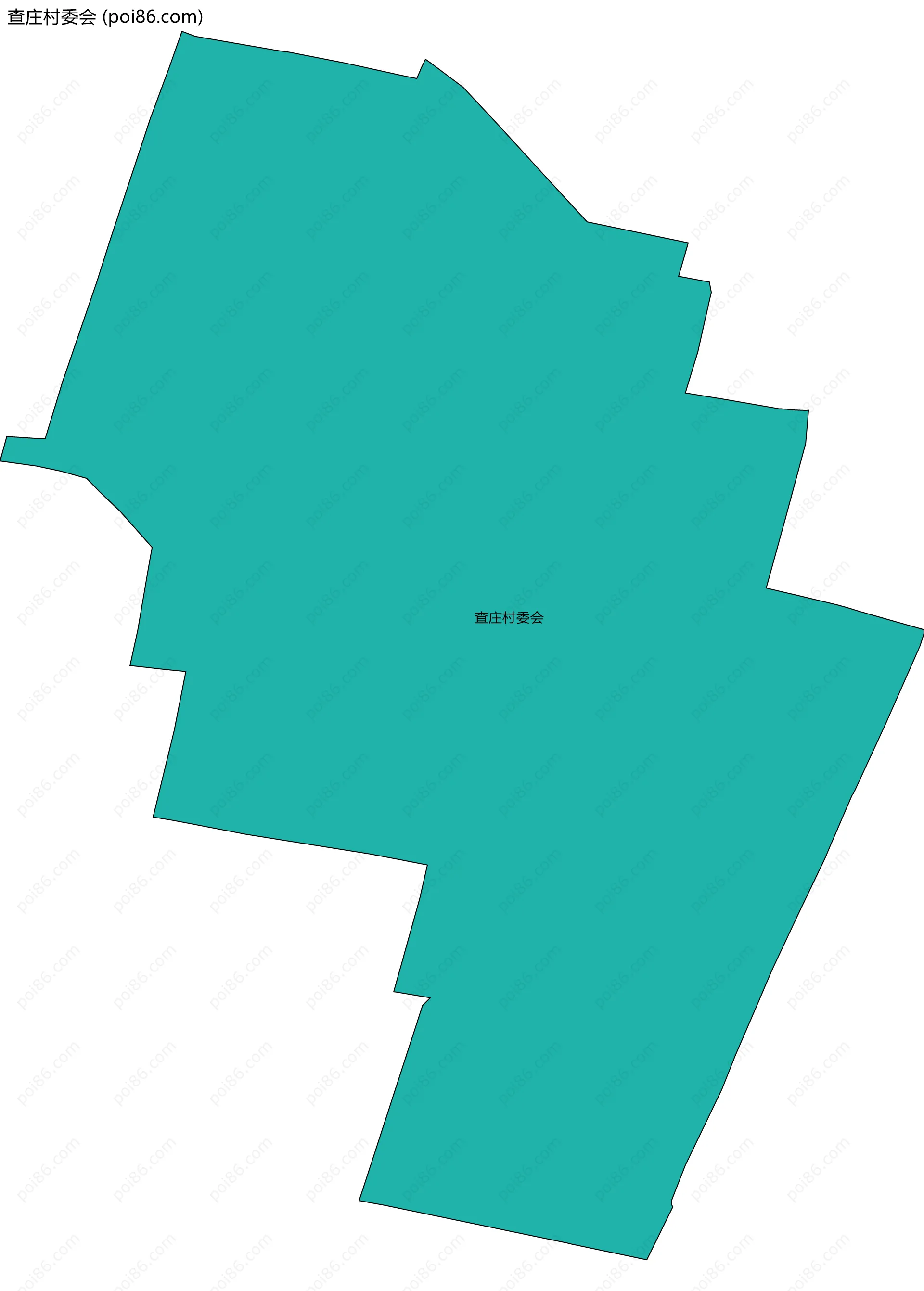 查庄村委会边界地图