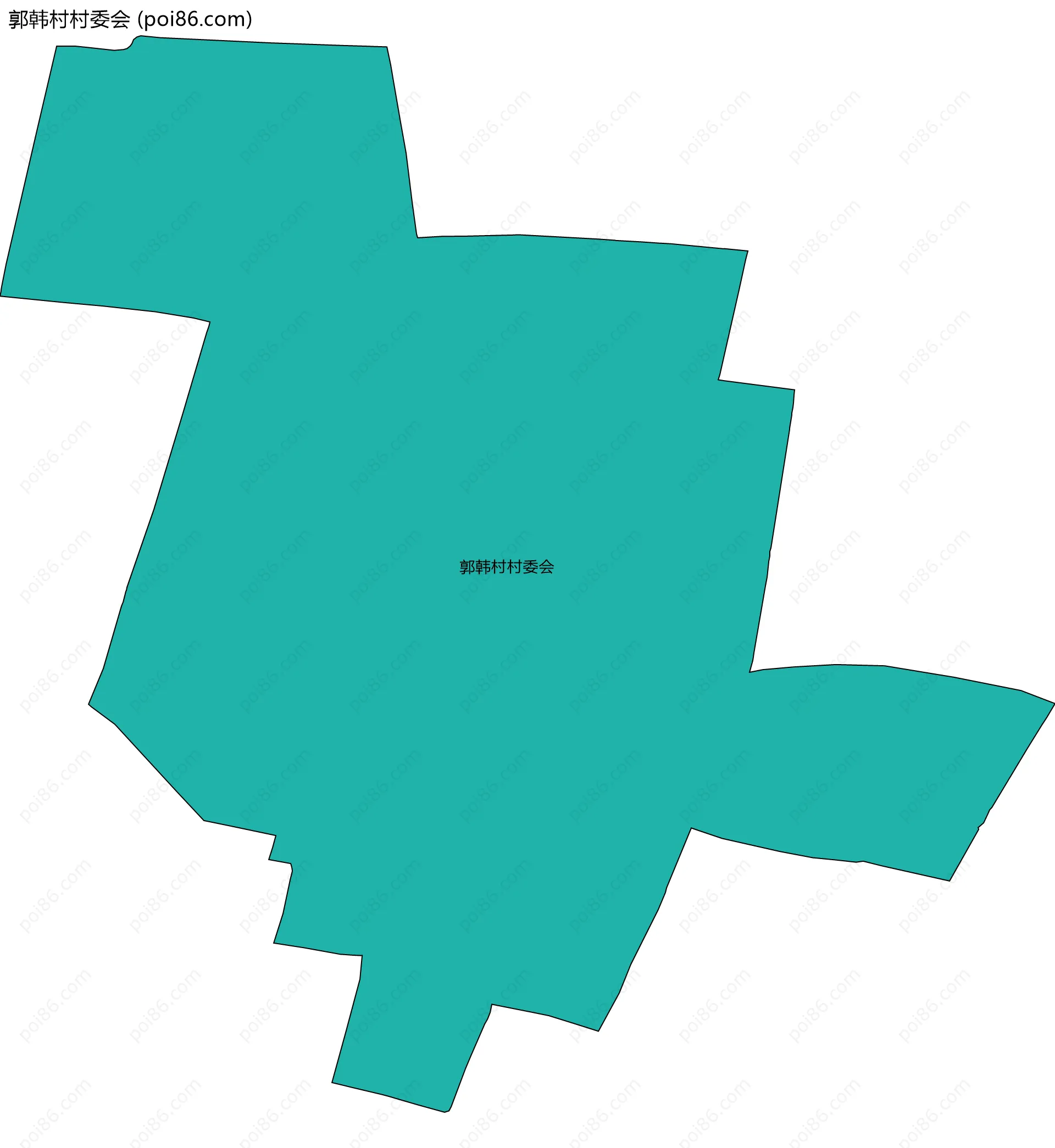 郭韩村村委会边界地图