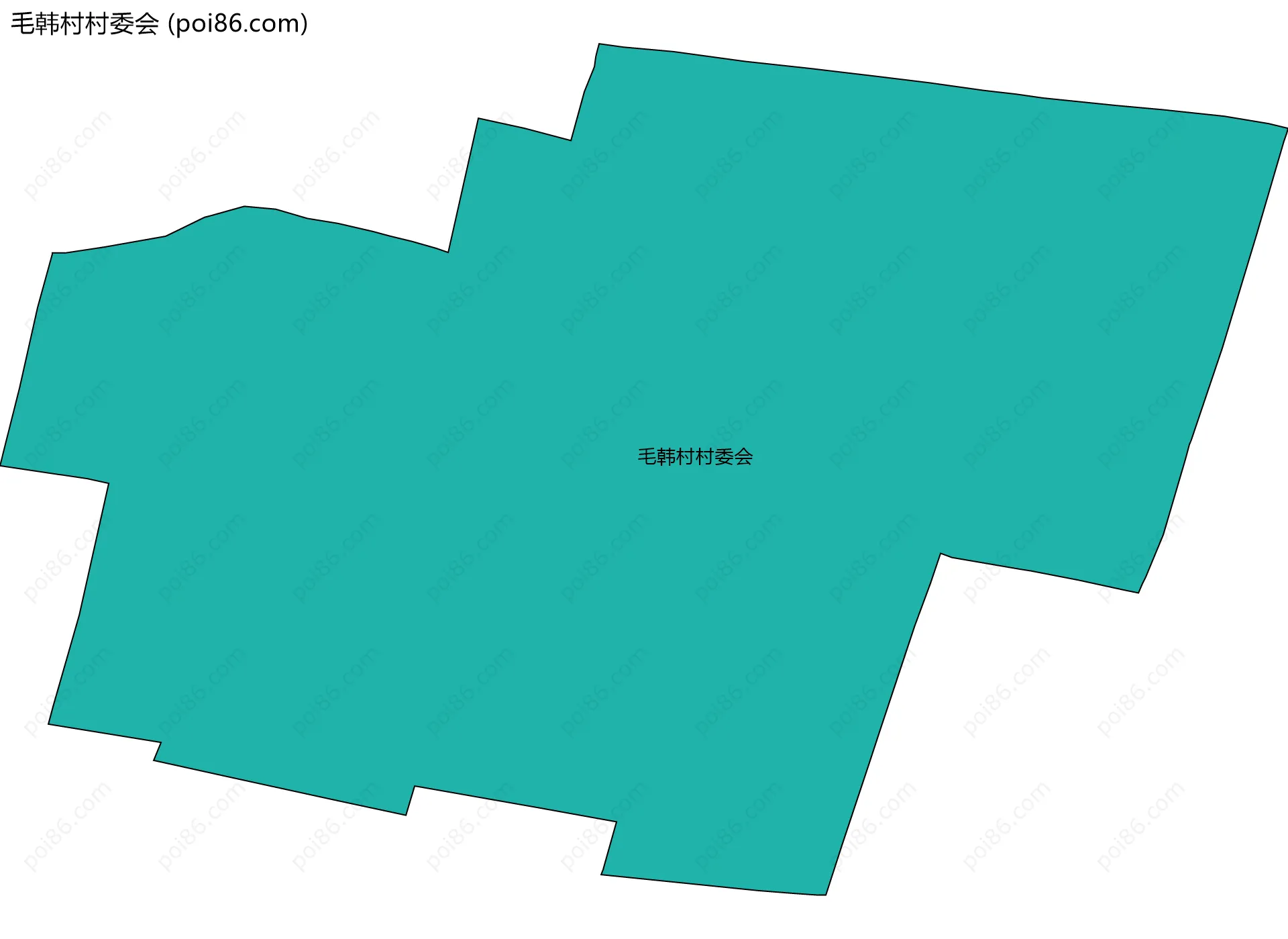 毛韩村村委会边界地图
