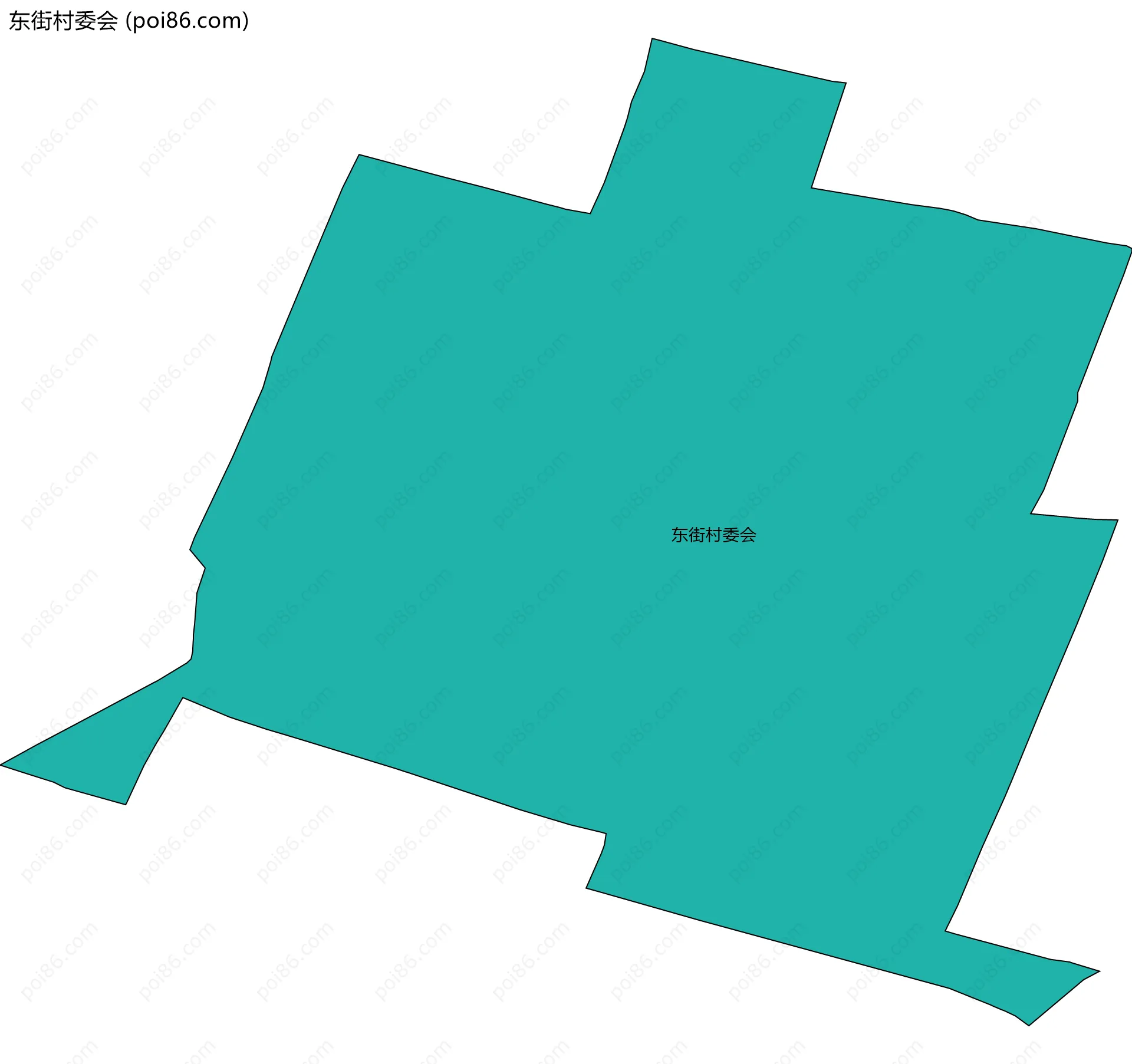 东街村委会边界地图