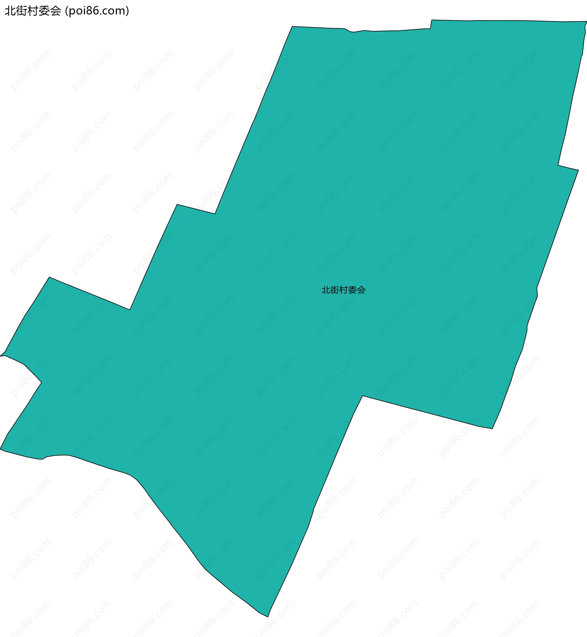 北街村委会边界地图