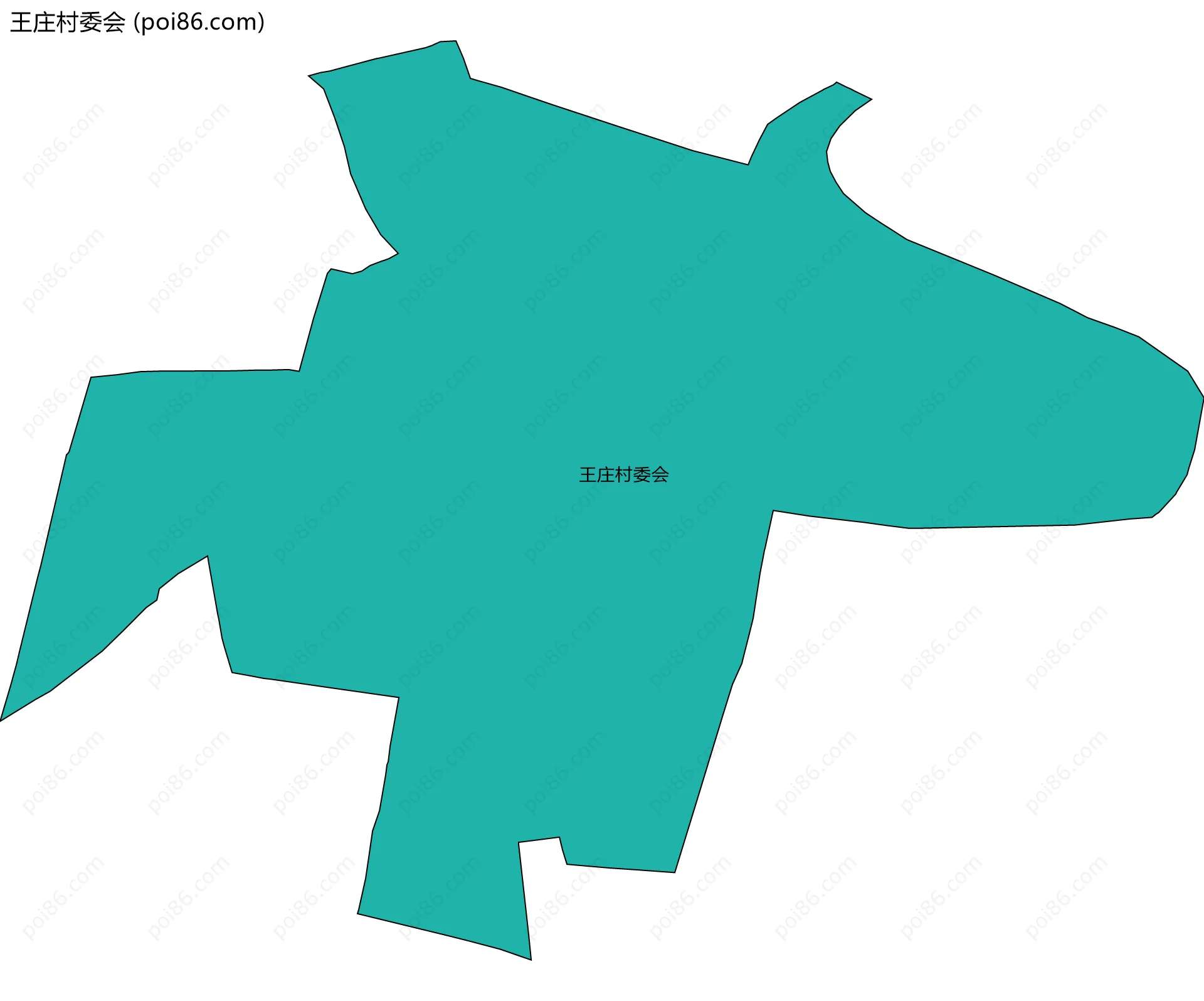 王庄村委会边界地图