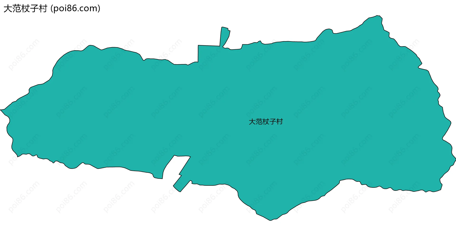 大范杖子村边界地图