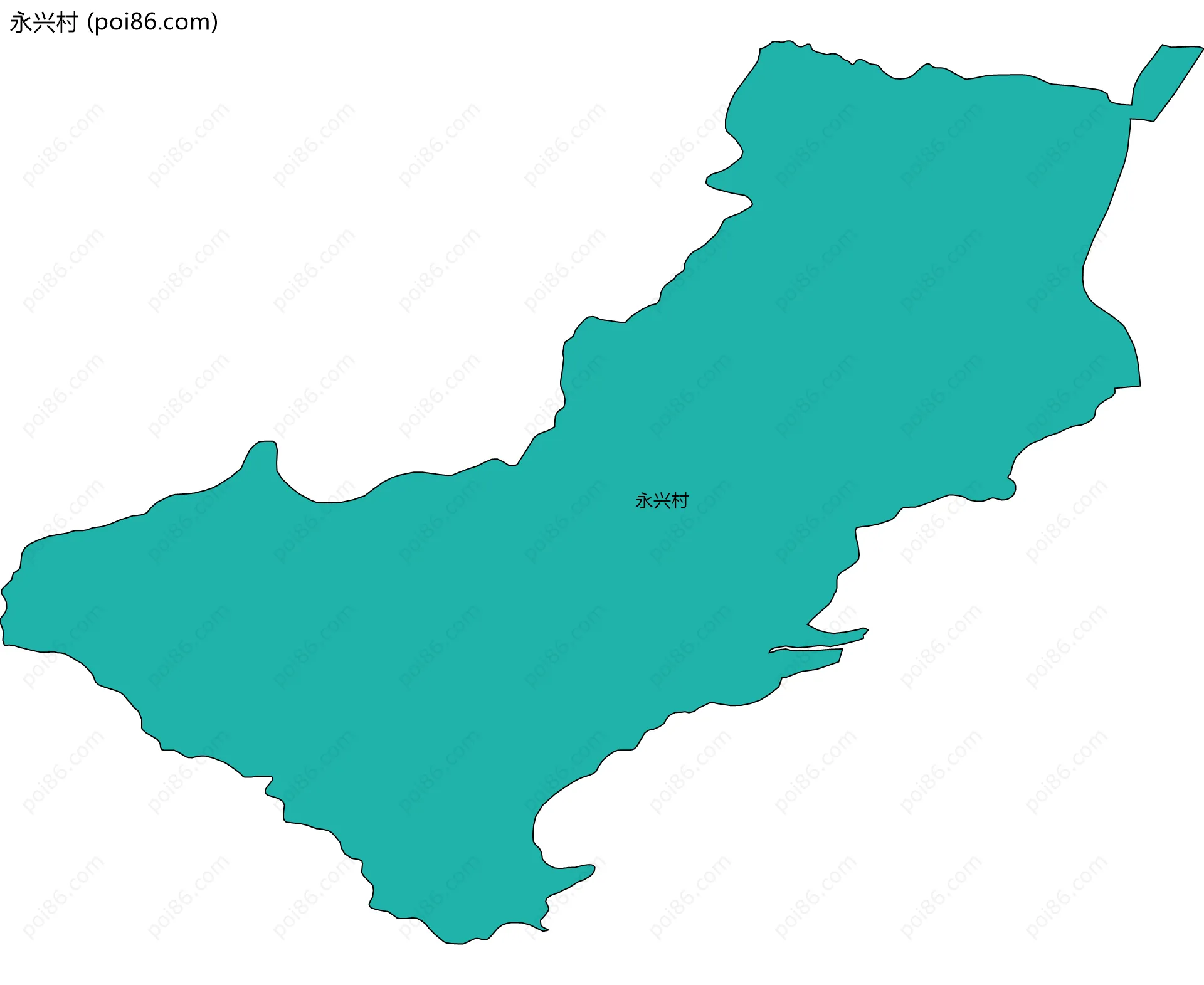 永兴村边界地图