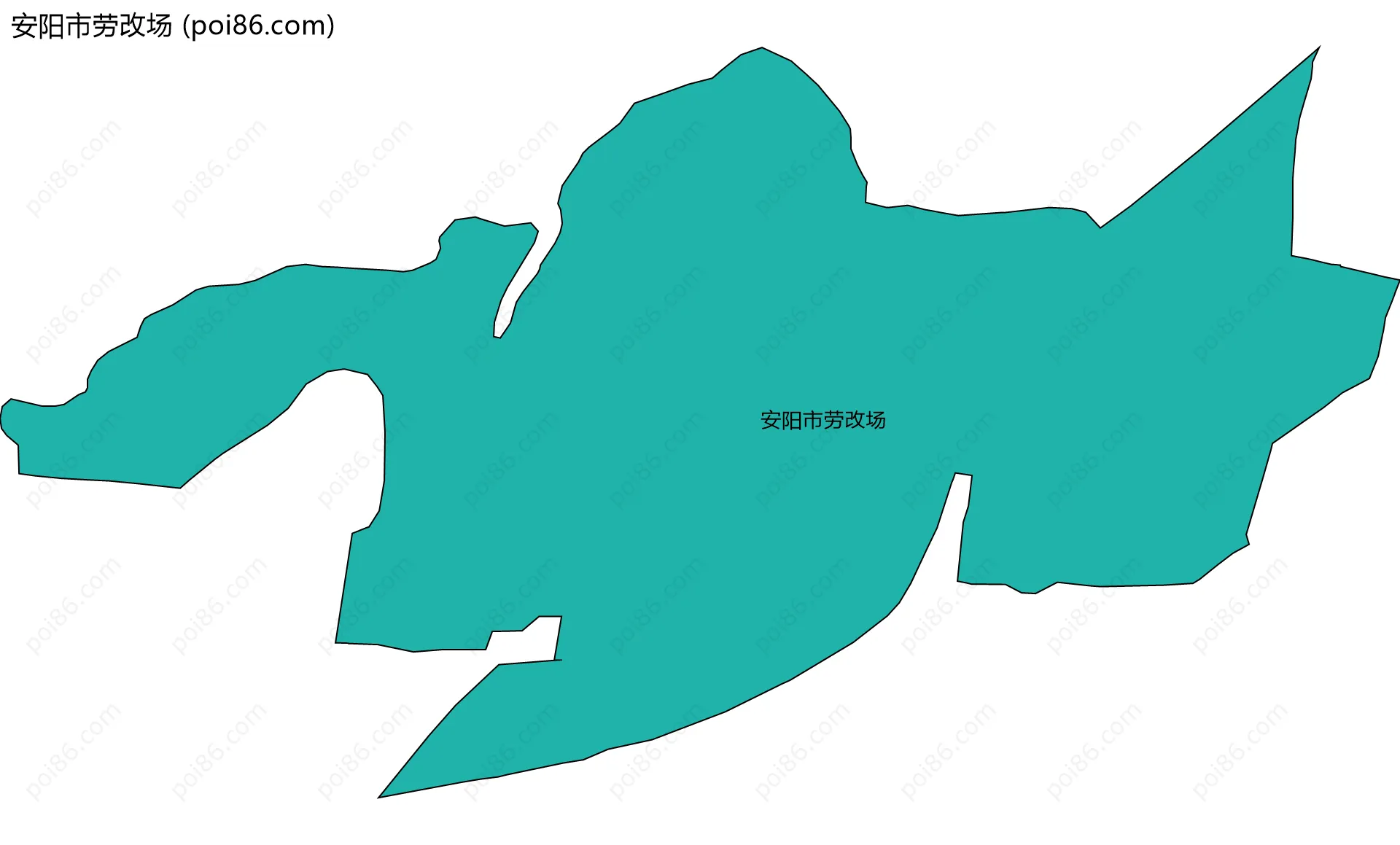 安阳市劳改场边界地图