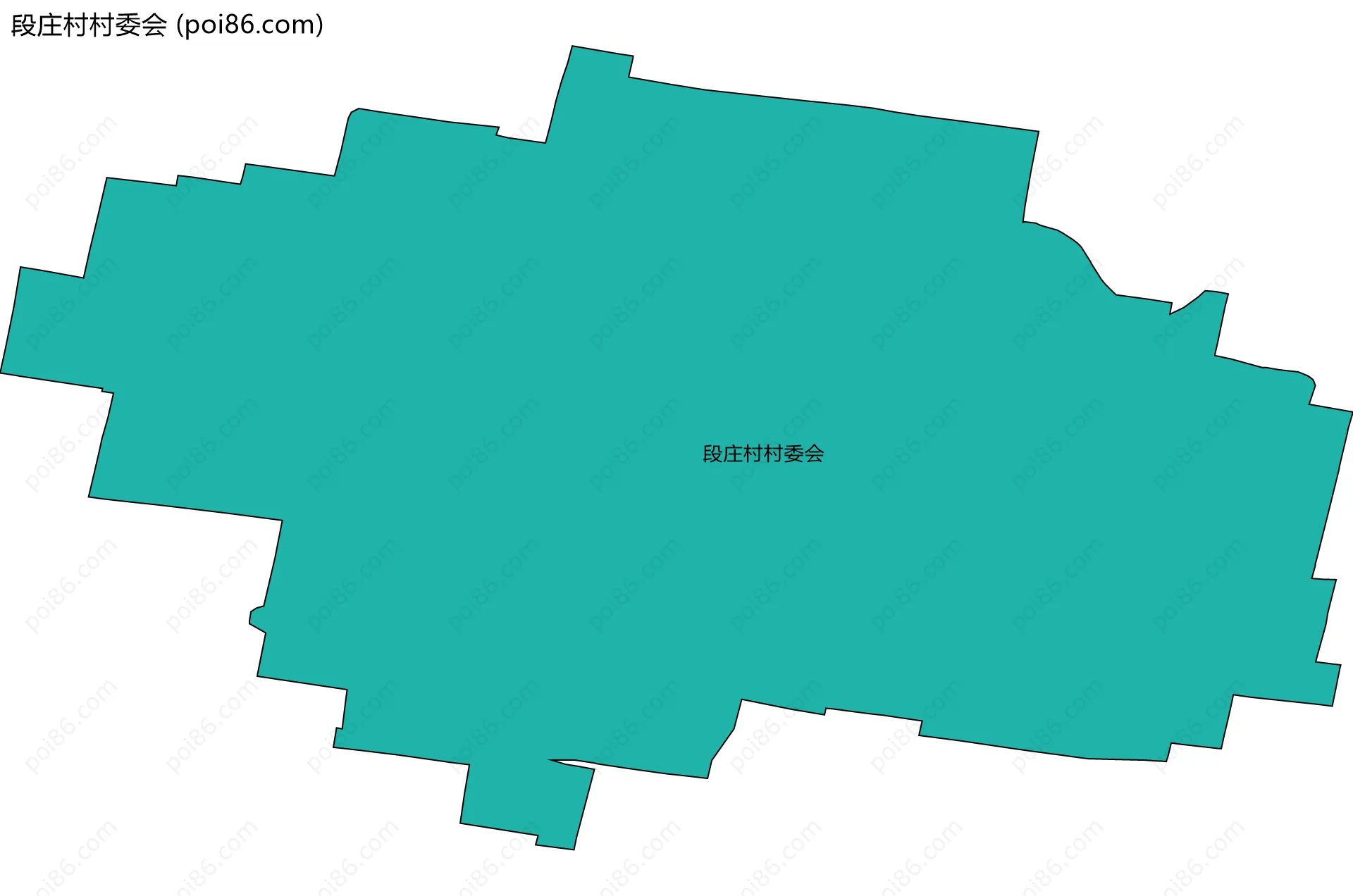 段庄村村委会边界地图