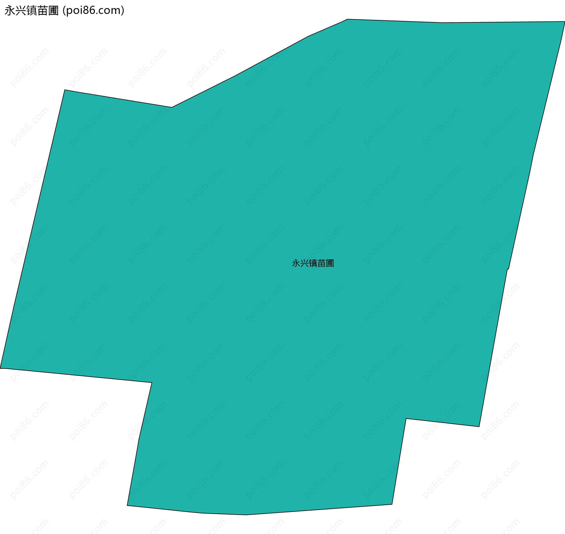 永兴镇苗圃边界地图