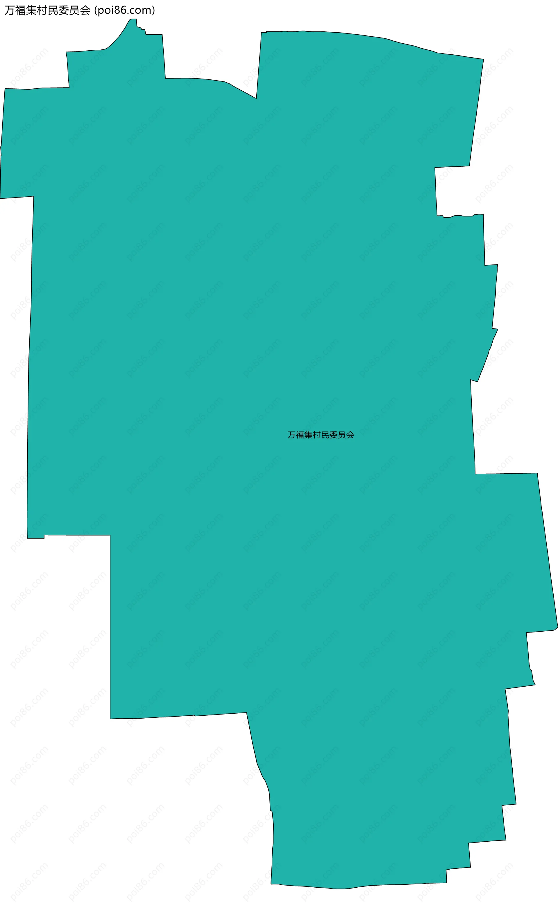万福集村民委员会边界地图