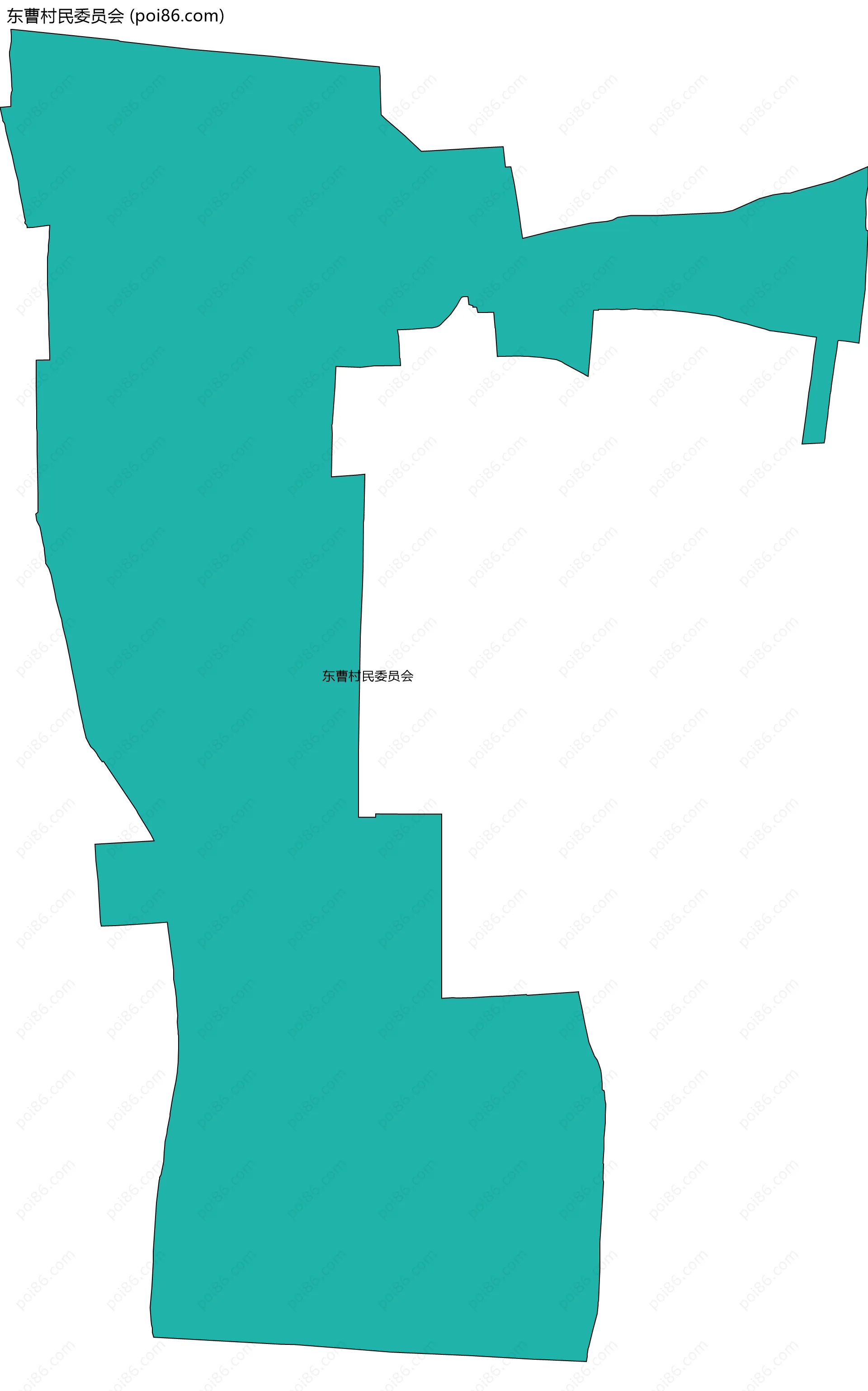 东曹村民委员会边界地图