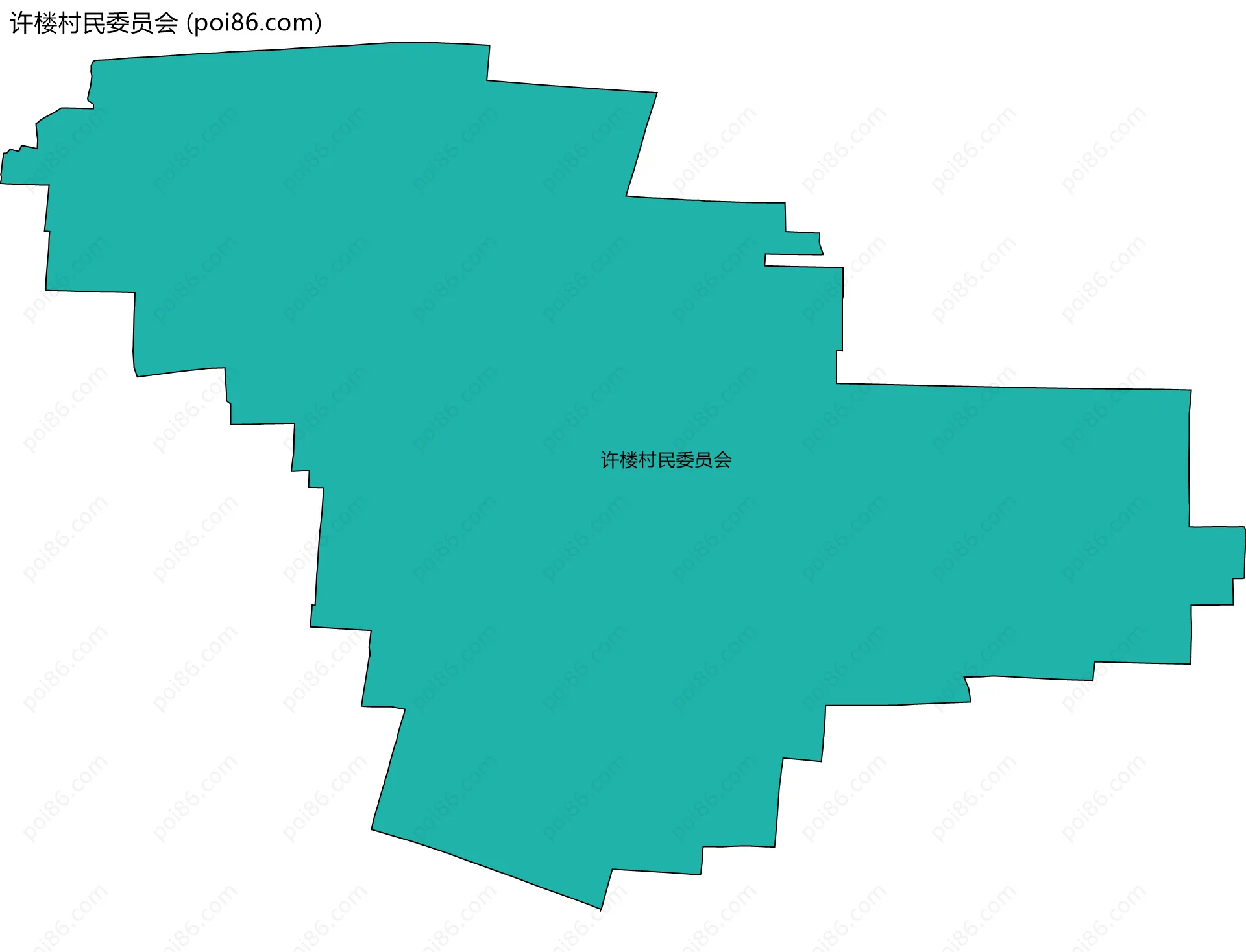 许楼村民委员会边界地图