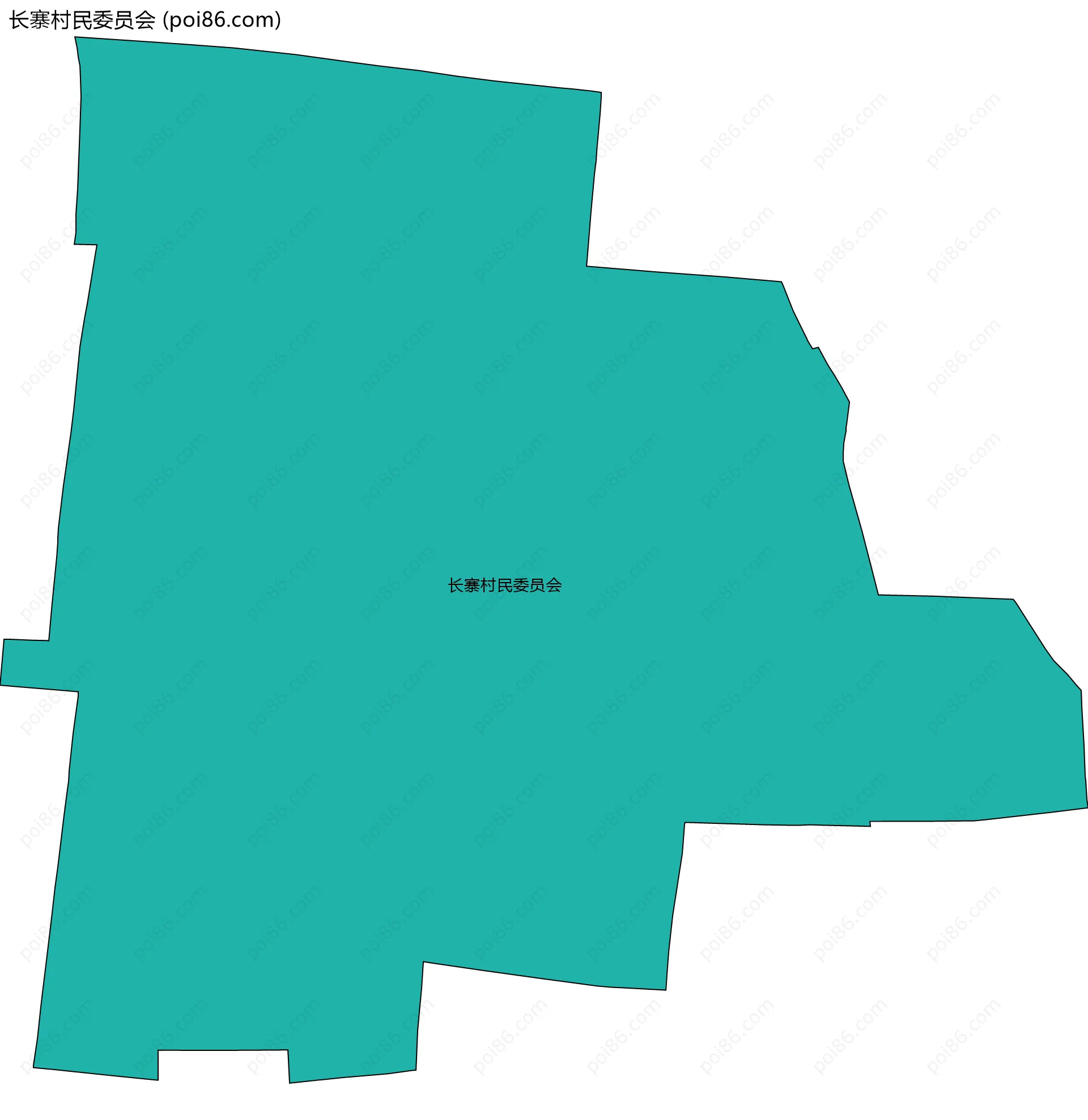 长寨村民委员会边界地图