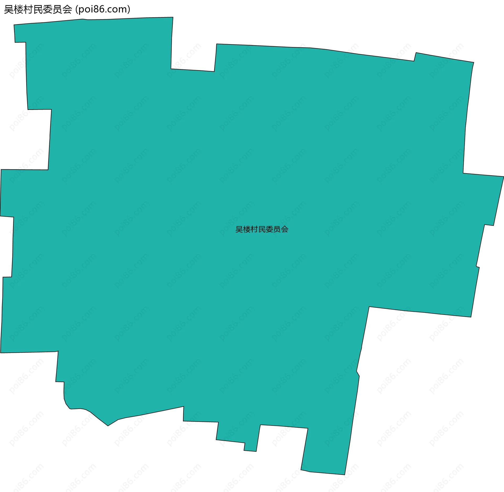 吴楼村民委员会边界地图