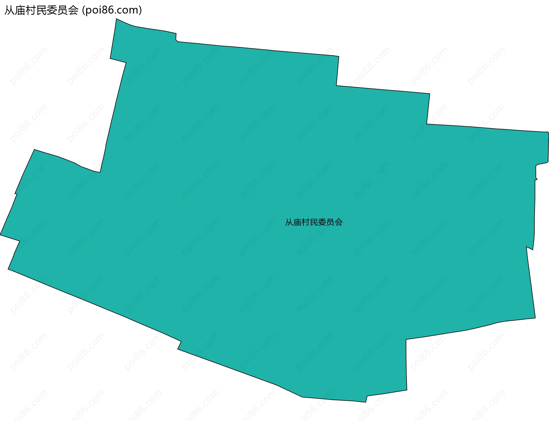 从庙村民委员会边界地图