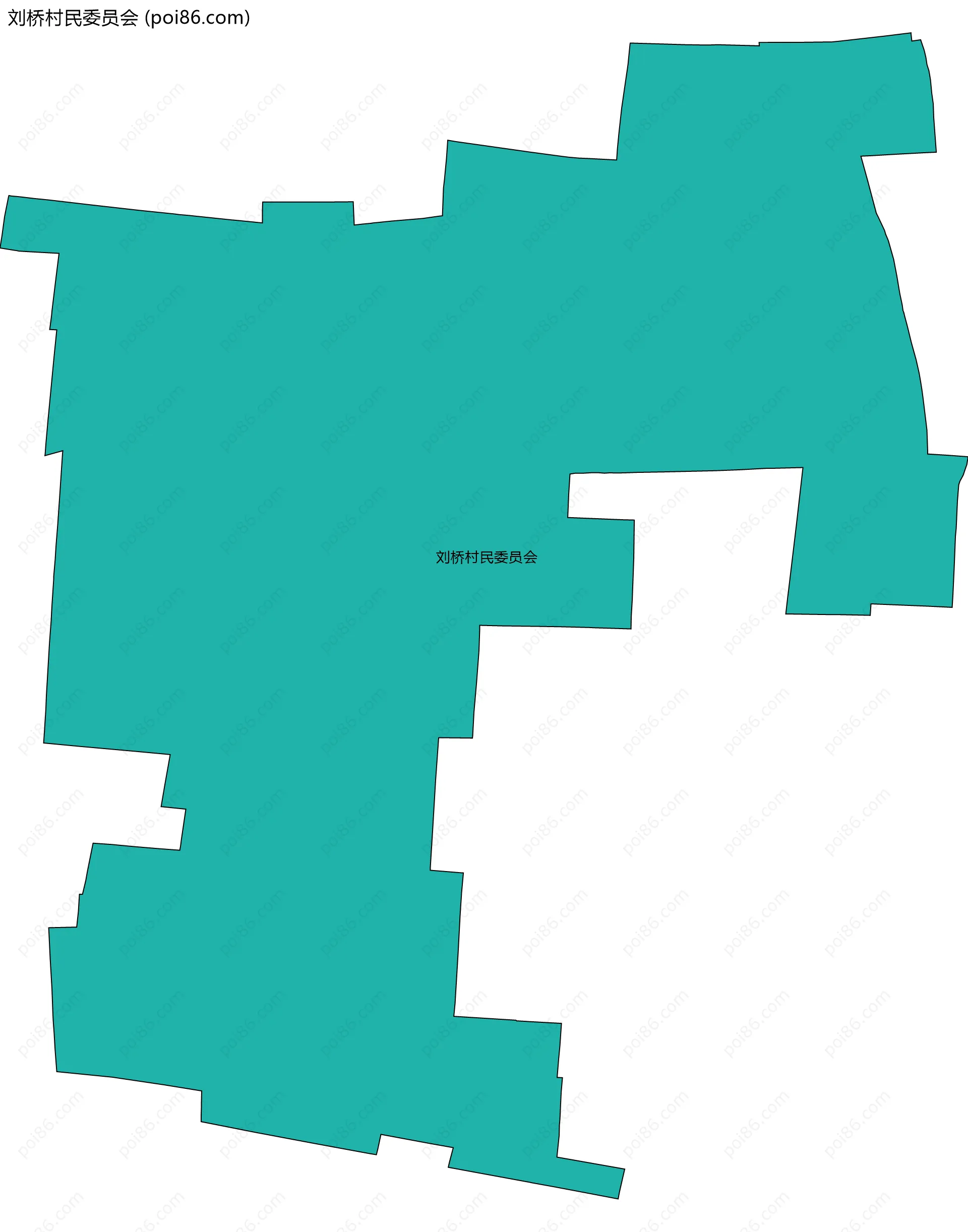 刘桥村民委员会边界地图