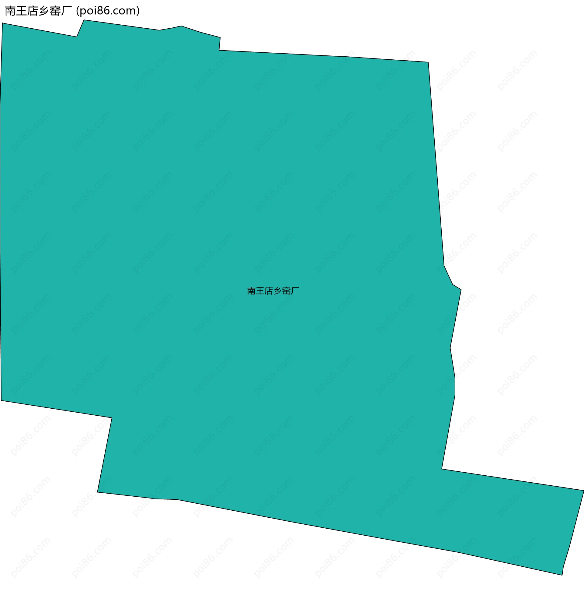 南王店乡窑厂边界地图