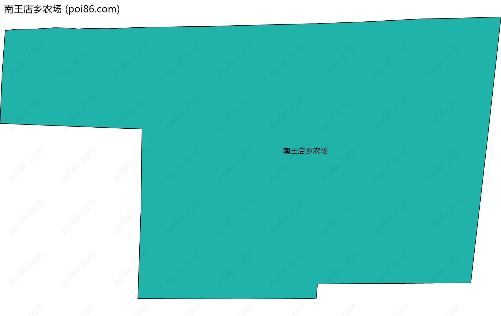 南王店乡农场边界地图