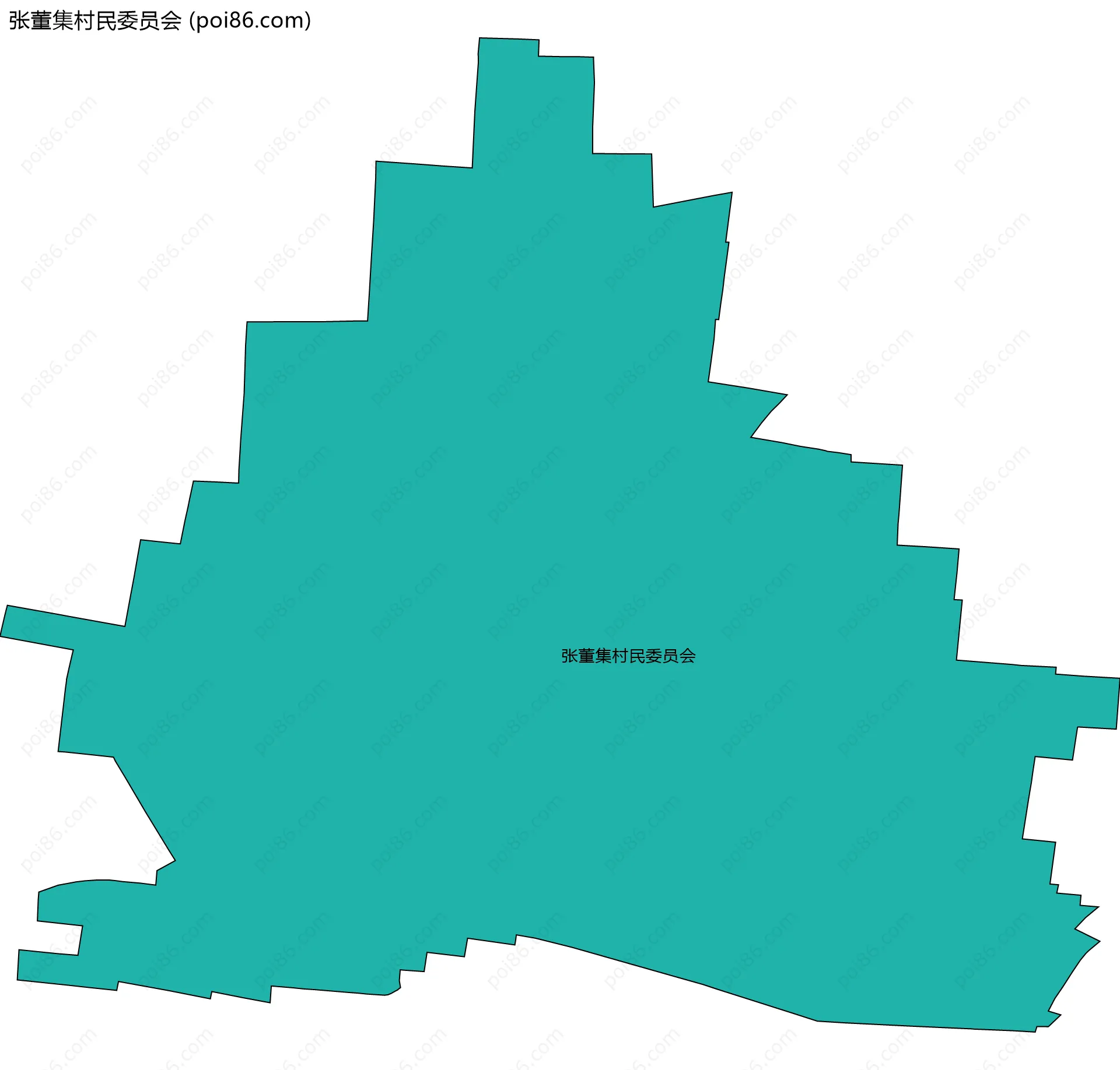 张董集村民委员会边界地图
