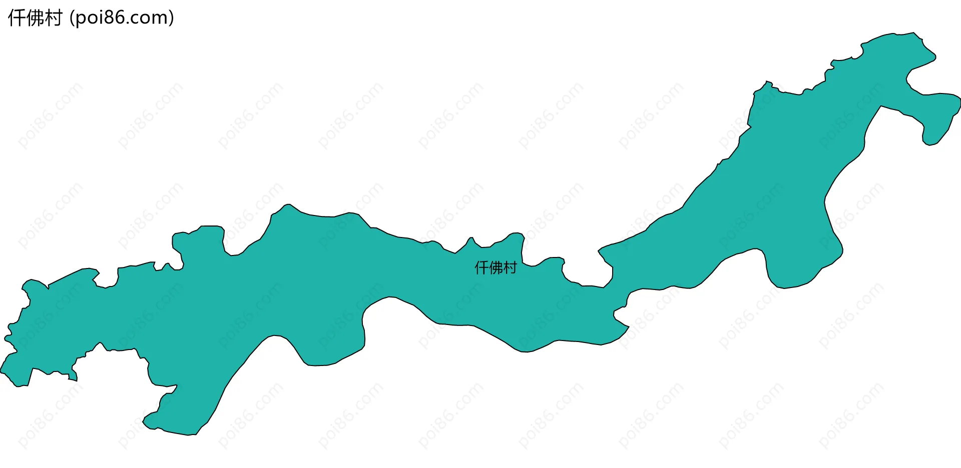 仟佛村边界地图