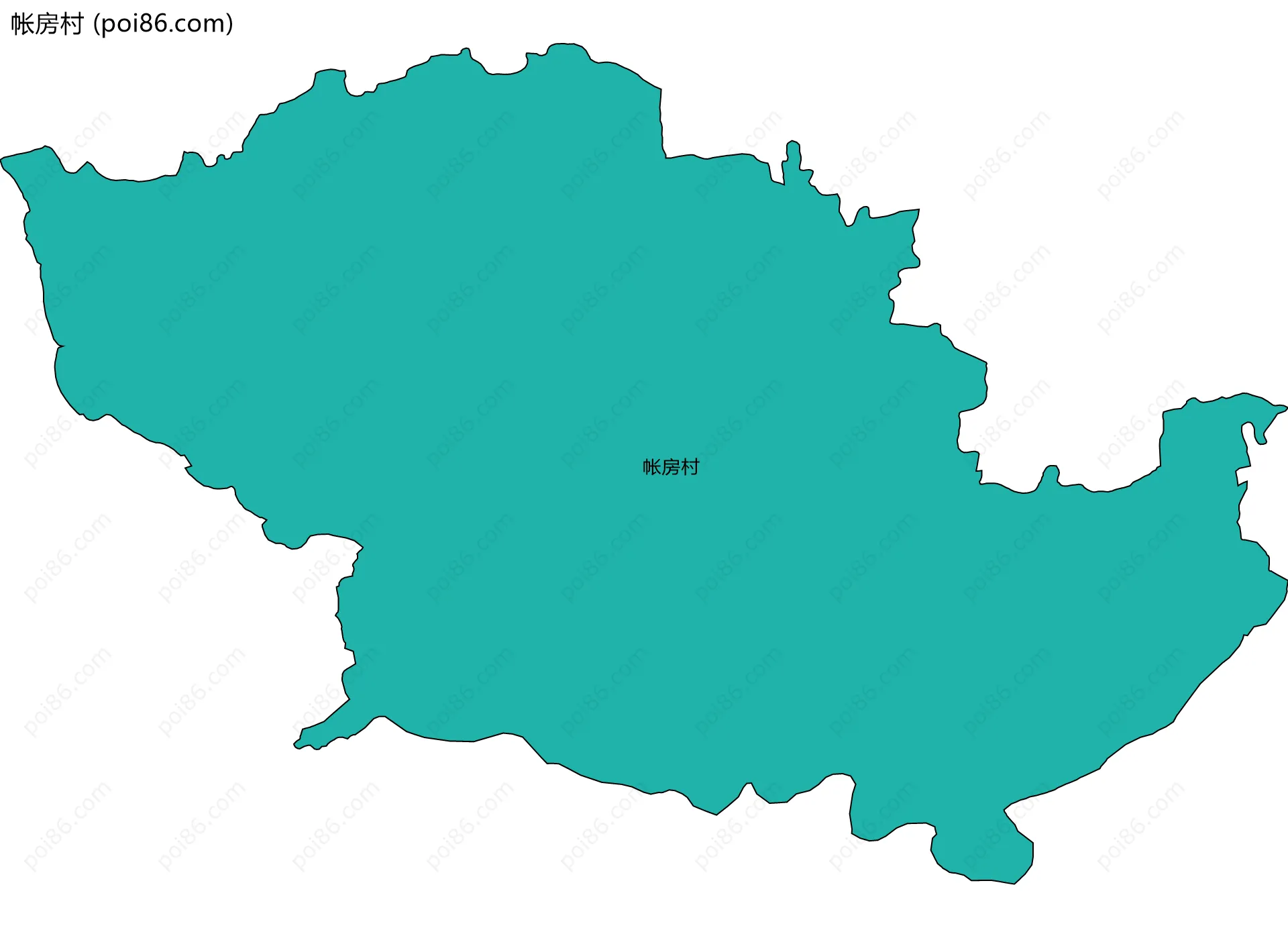 帐房村边界地图