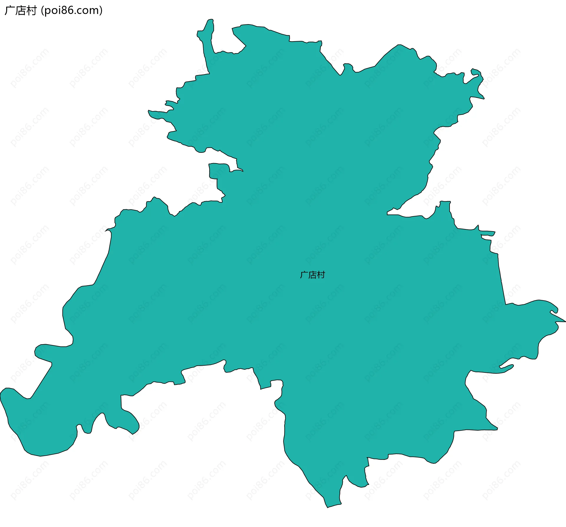 广店村边界地图