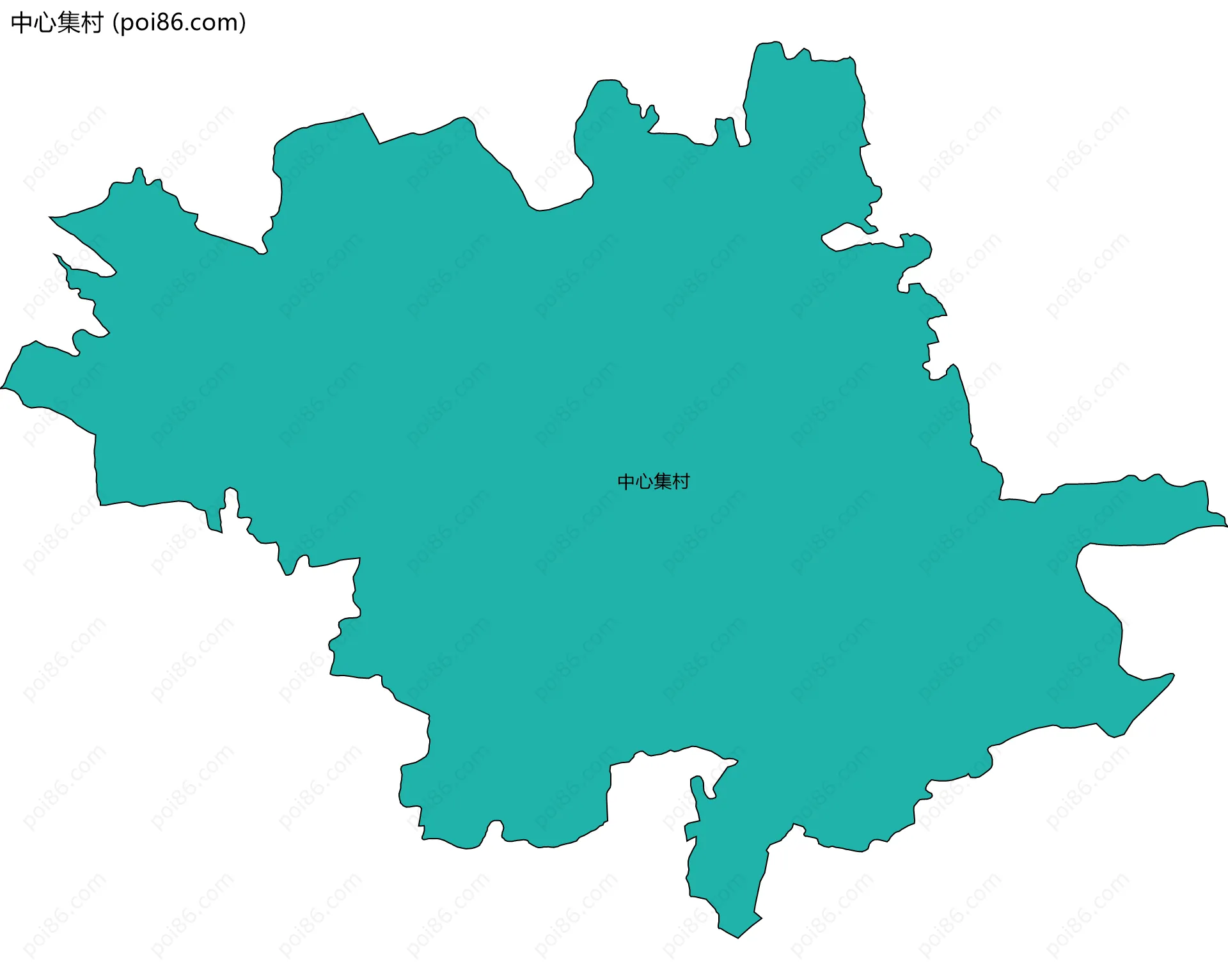 中心集村边界地图