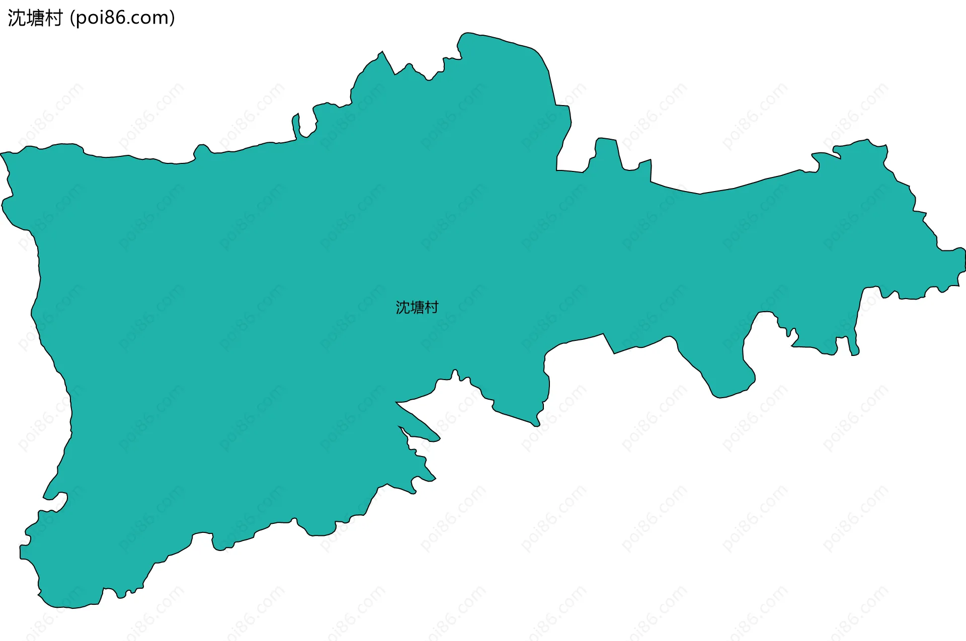 沈塘村边界地图