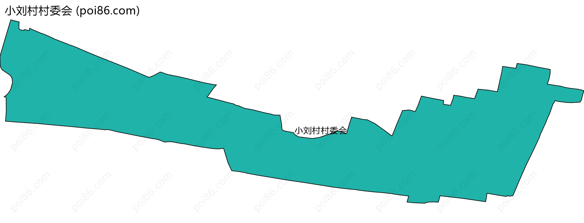 小刘村村委会边界地图