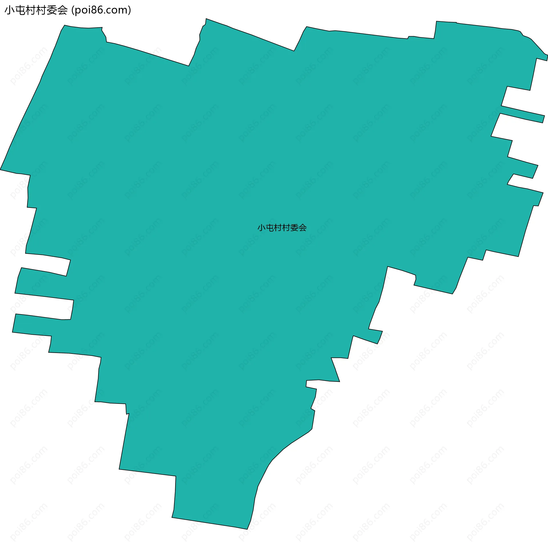 小屯村村委会边界地图