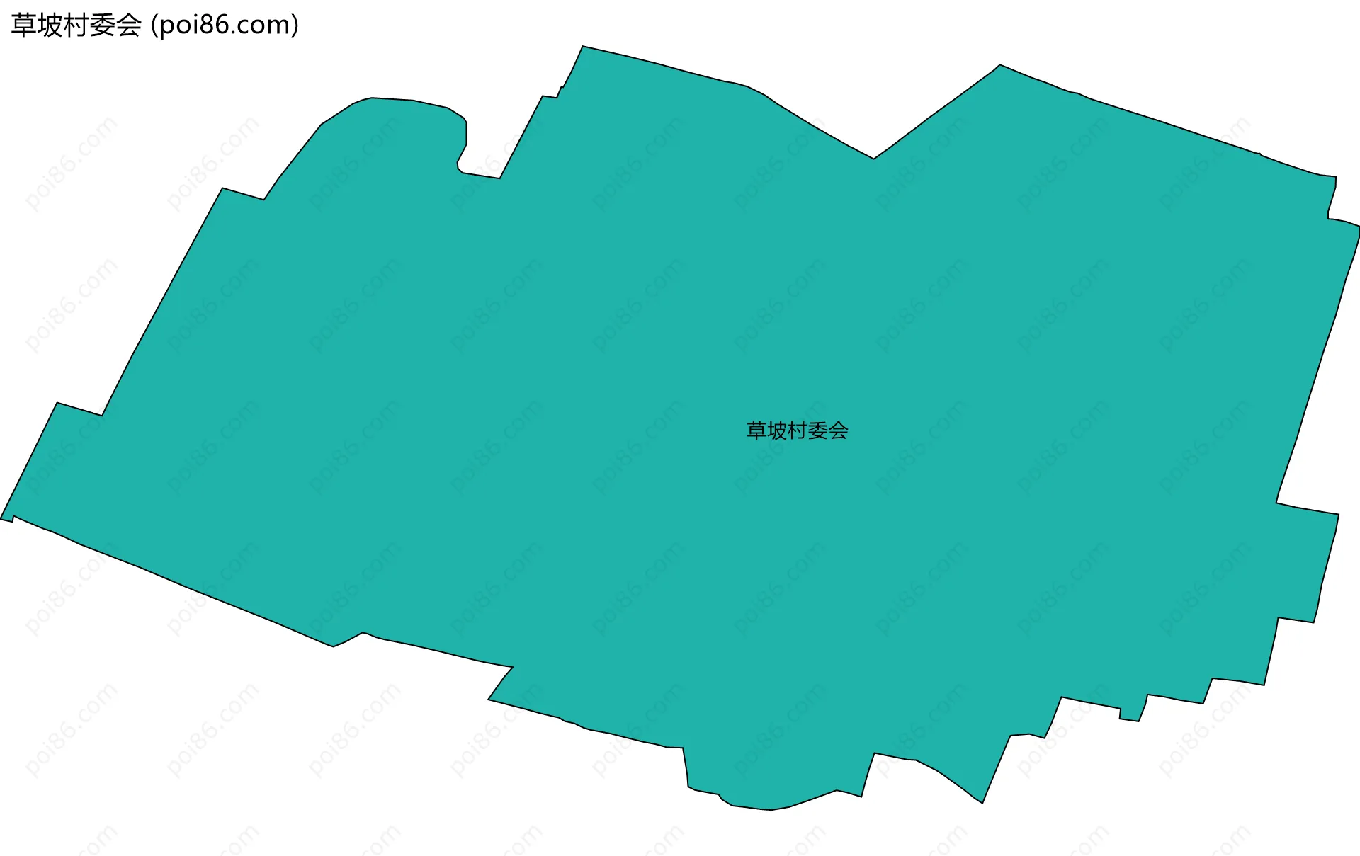 草坡村委会边界地图