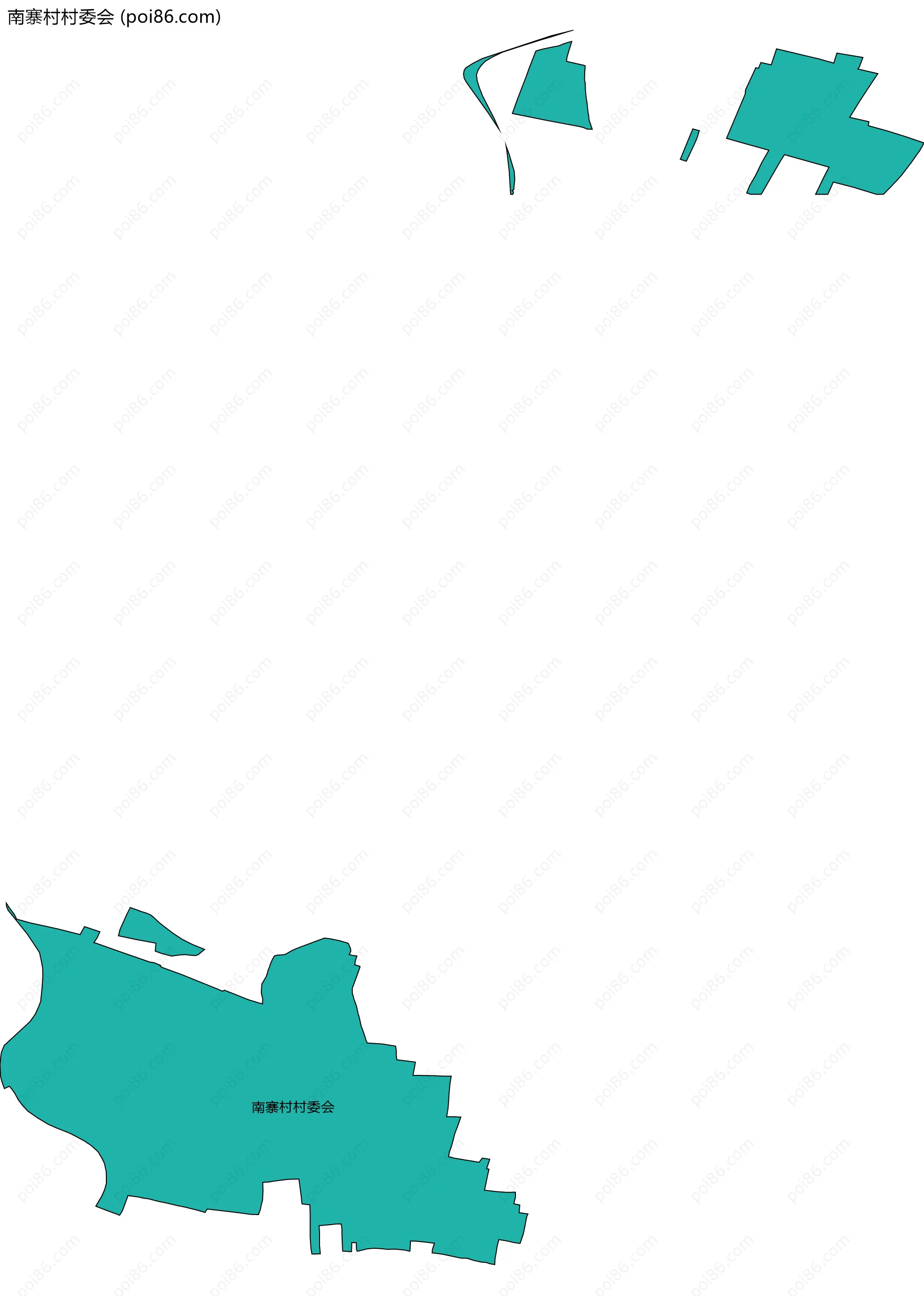 南寨村村委会边界地图