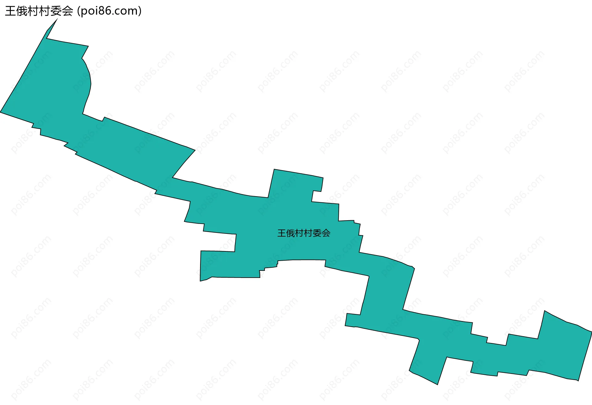 王俄村村委会边界地图