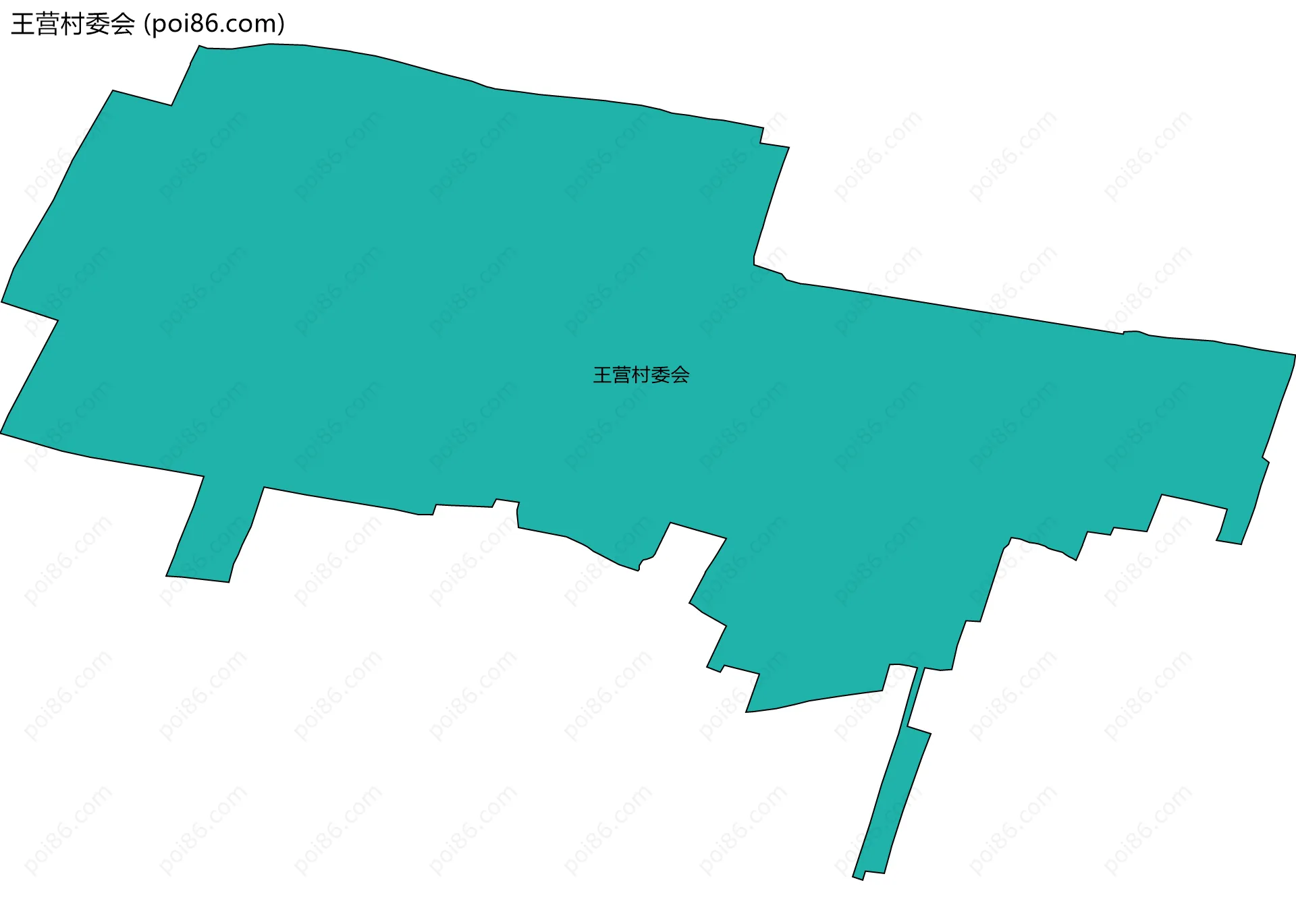 王营村委会边界地图