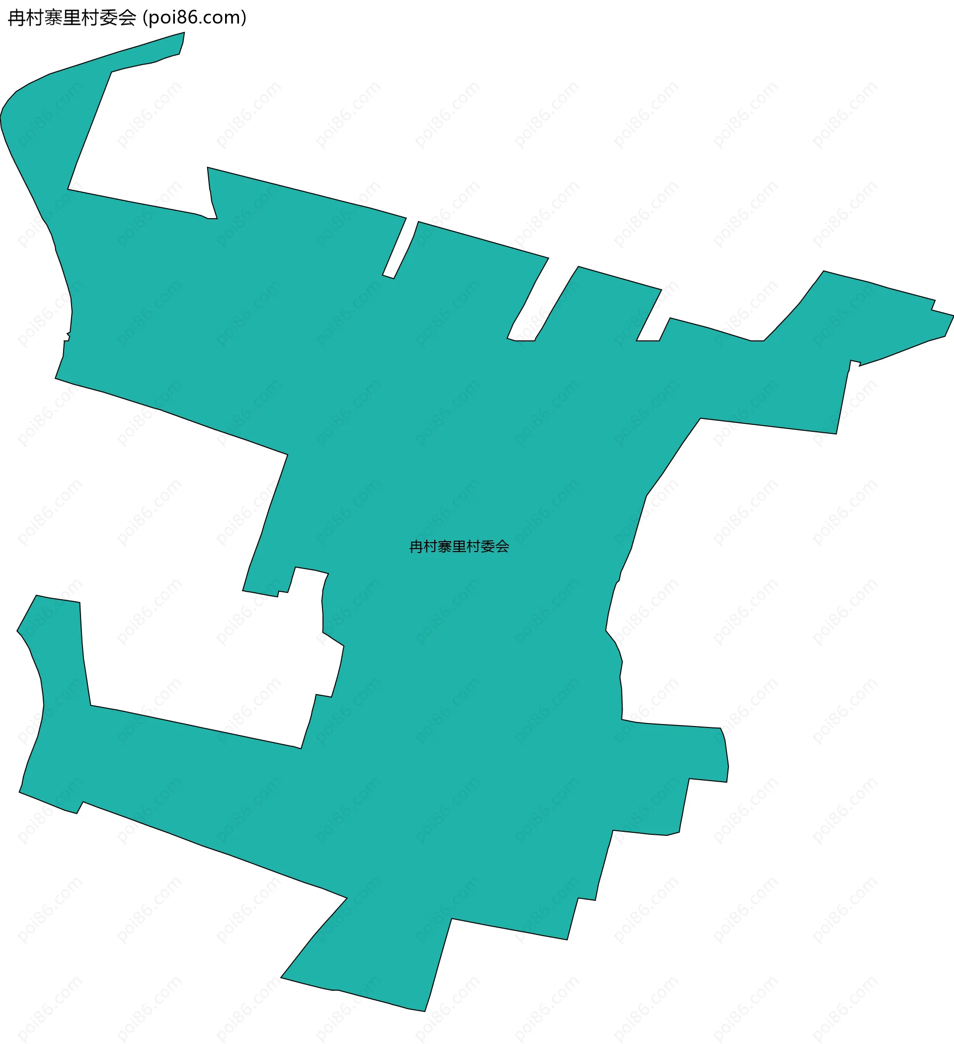 冉村寨里村委会边界地图