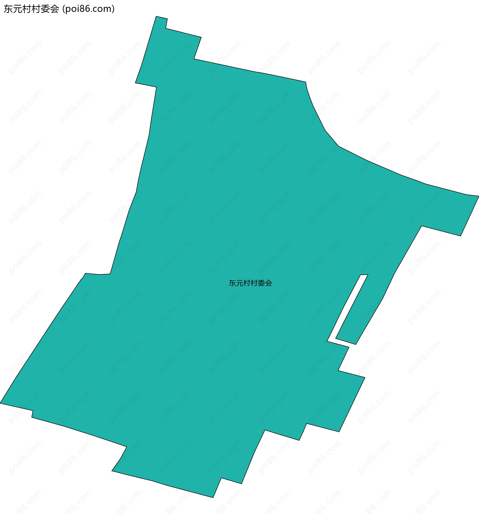 东元村村委会边界地图