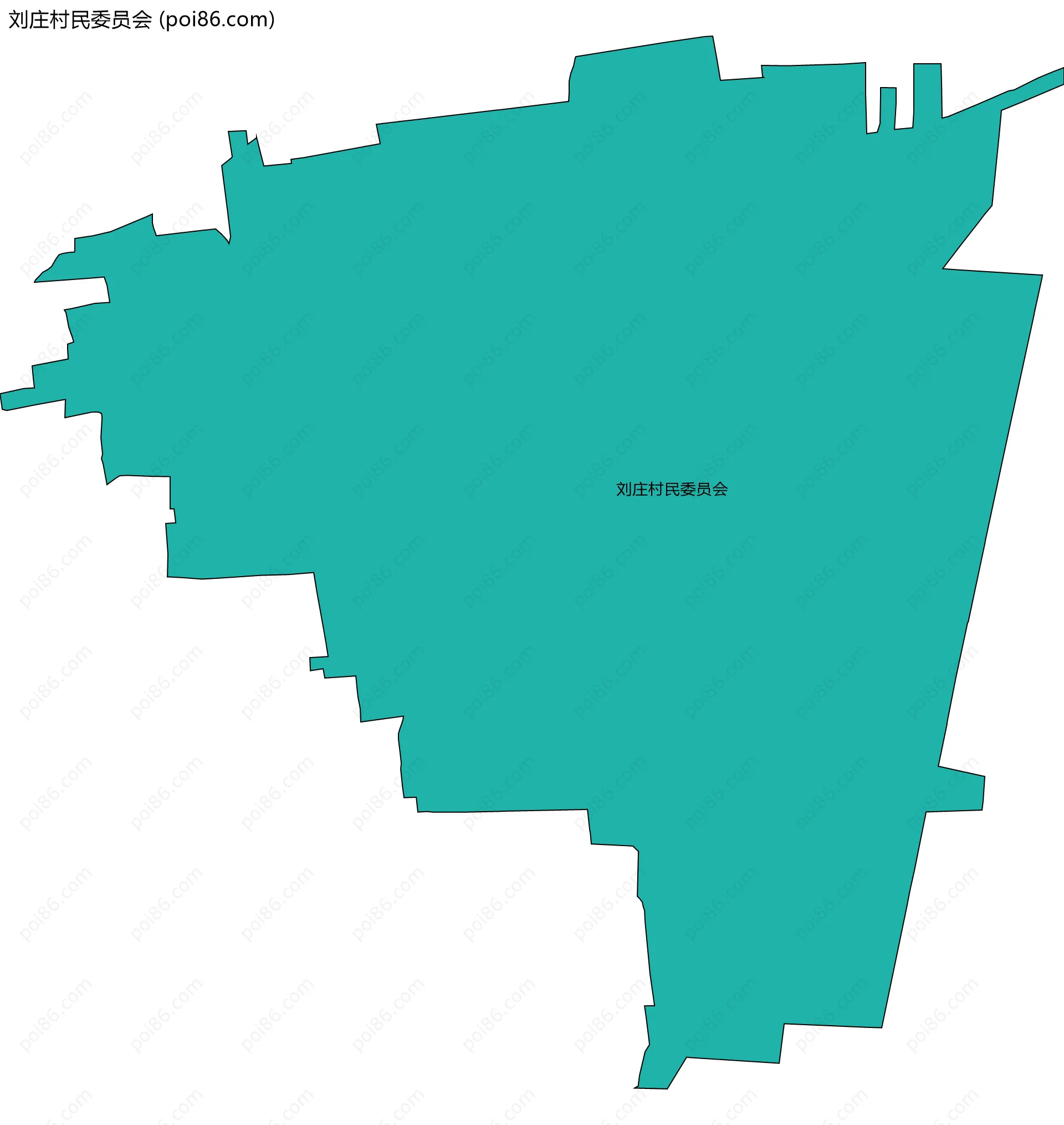 刘庄村民委员会边界地图