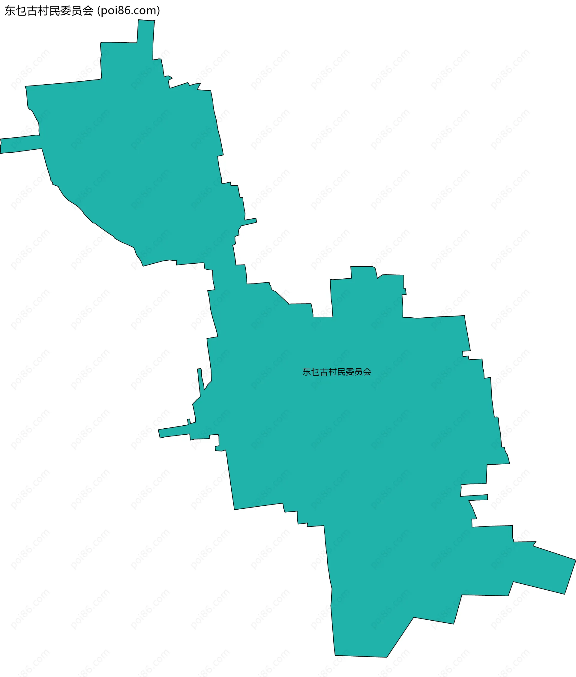 东乜古村民委员会边界地图