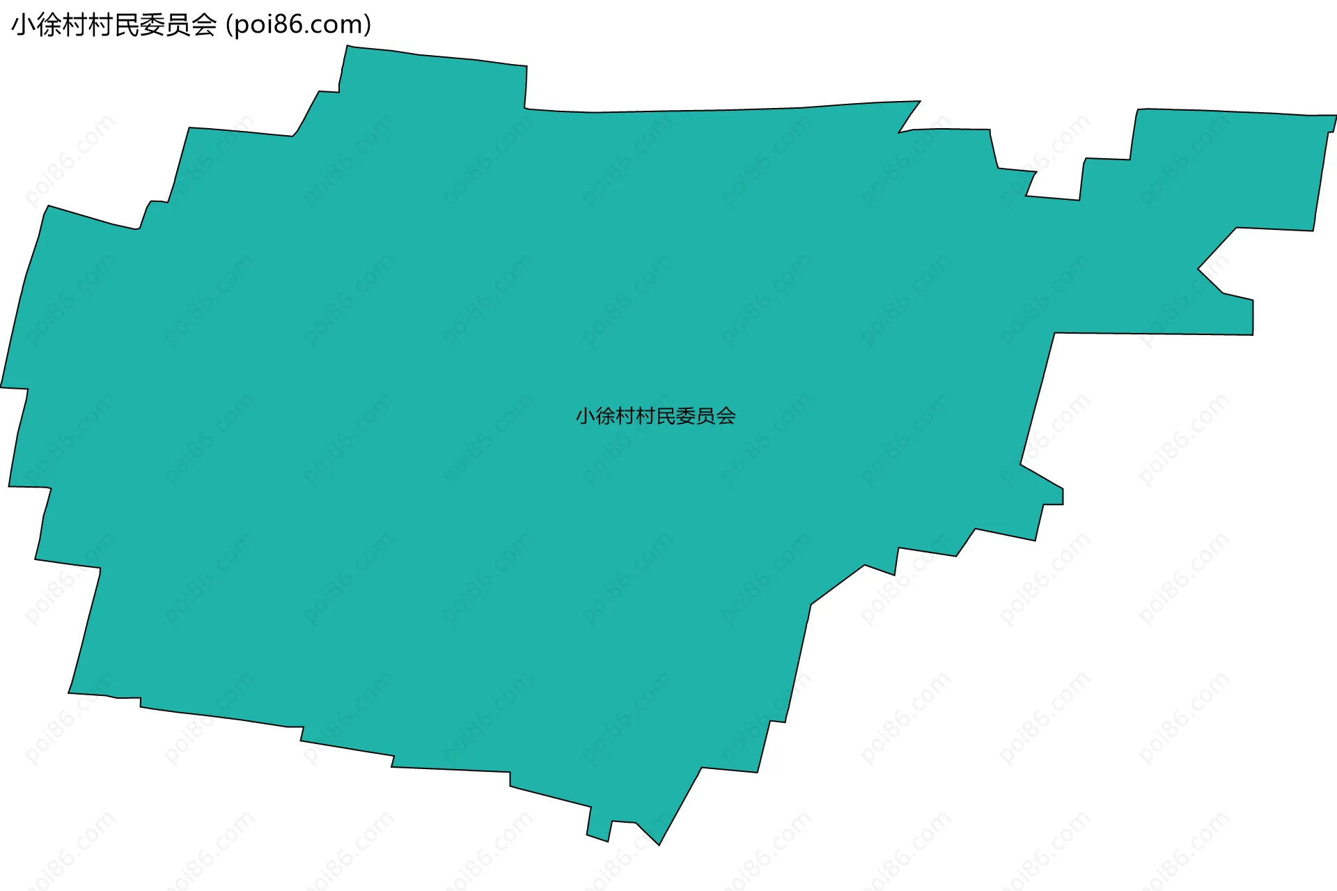 小徐村村民委员会边界地图