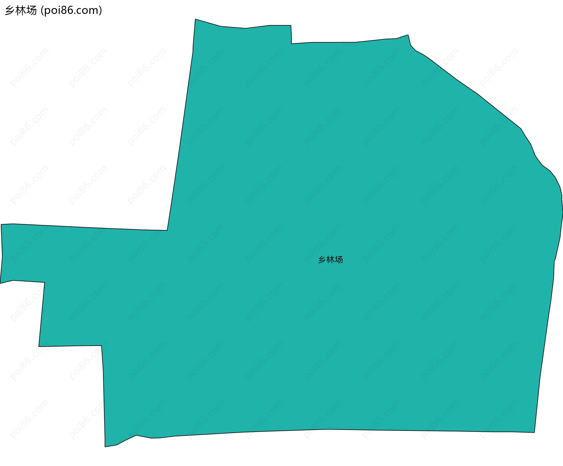 乡林场边界地图