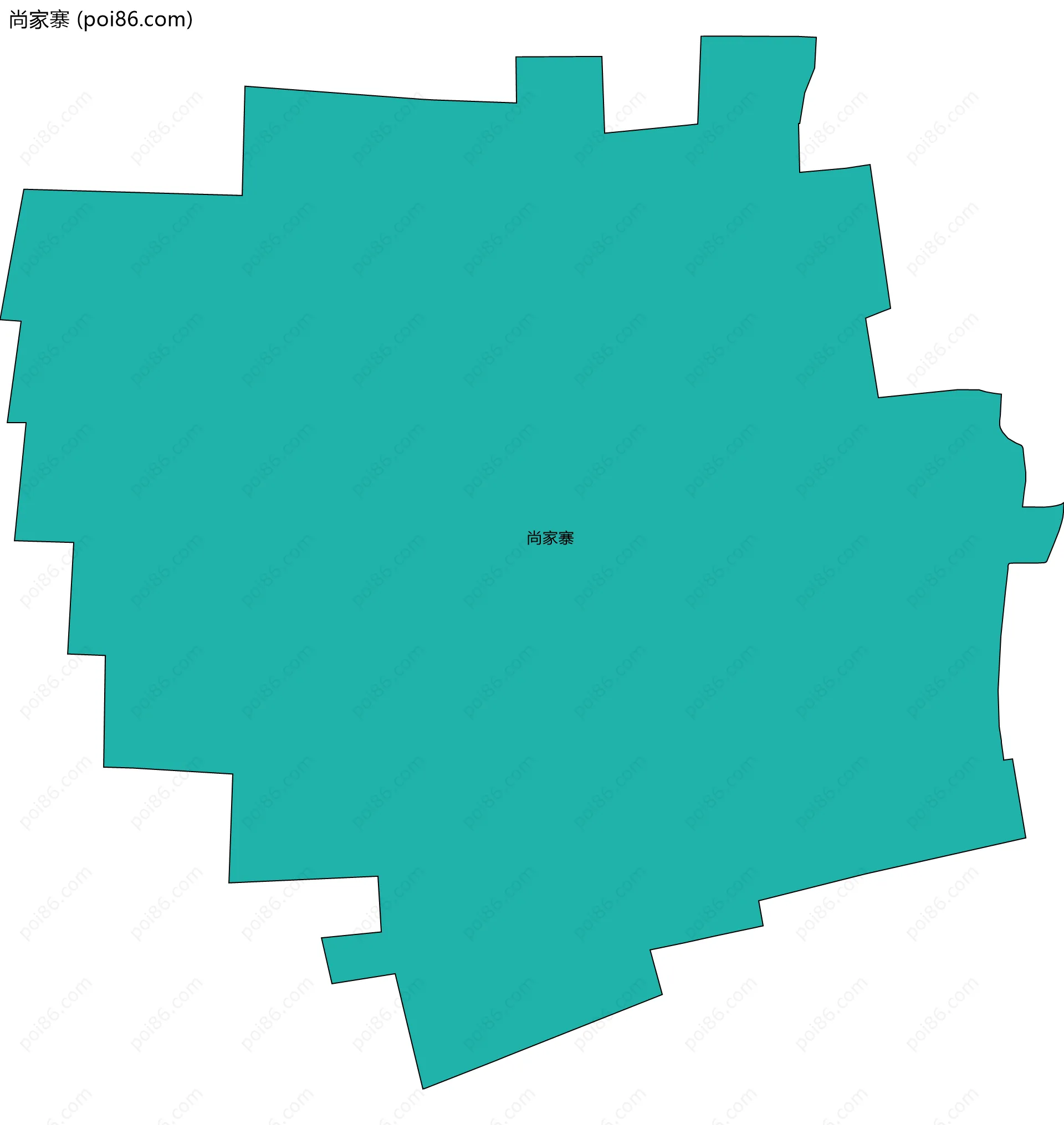 尚家寨边界地图