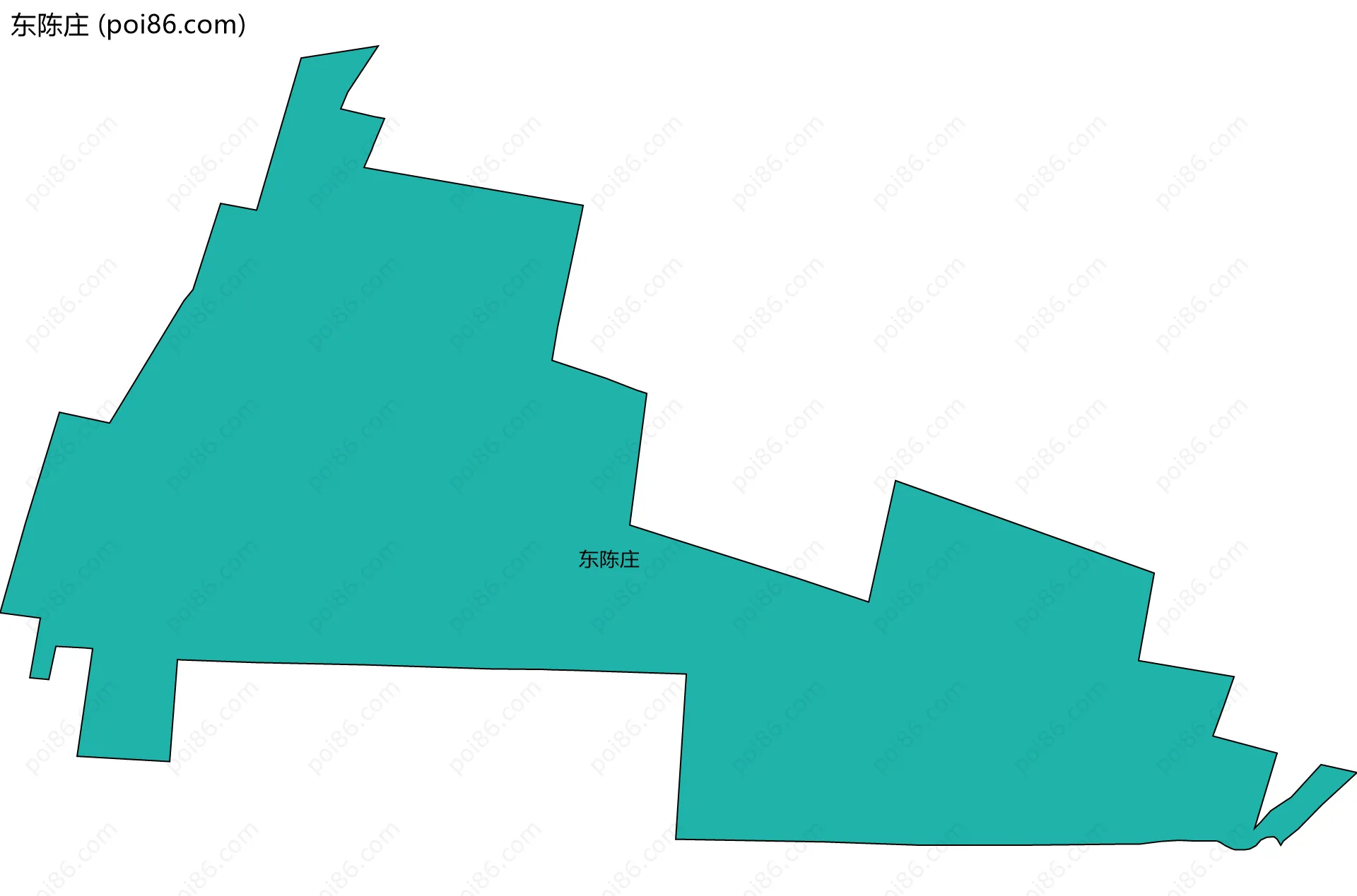 东陈庄边界地图