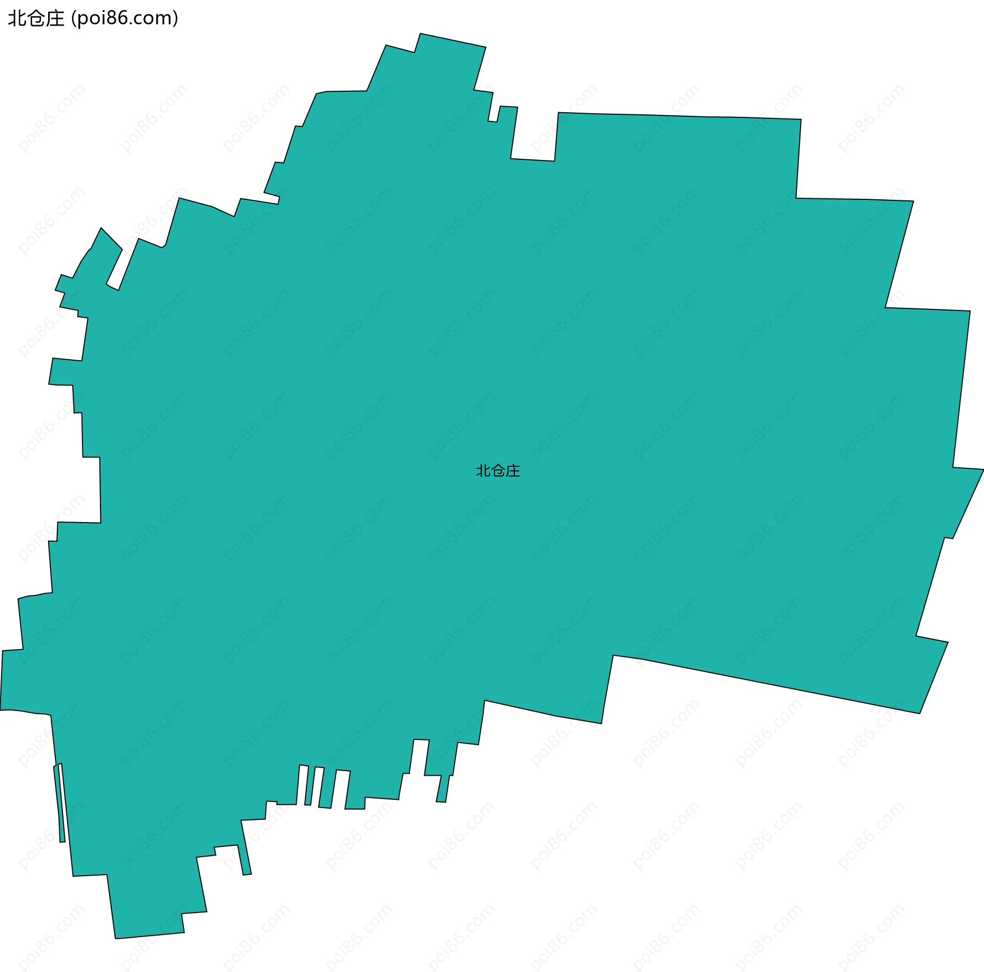 北仓庄边界地图