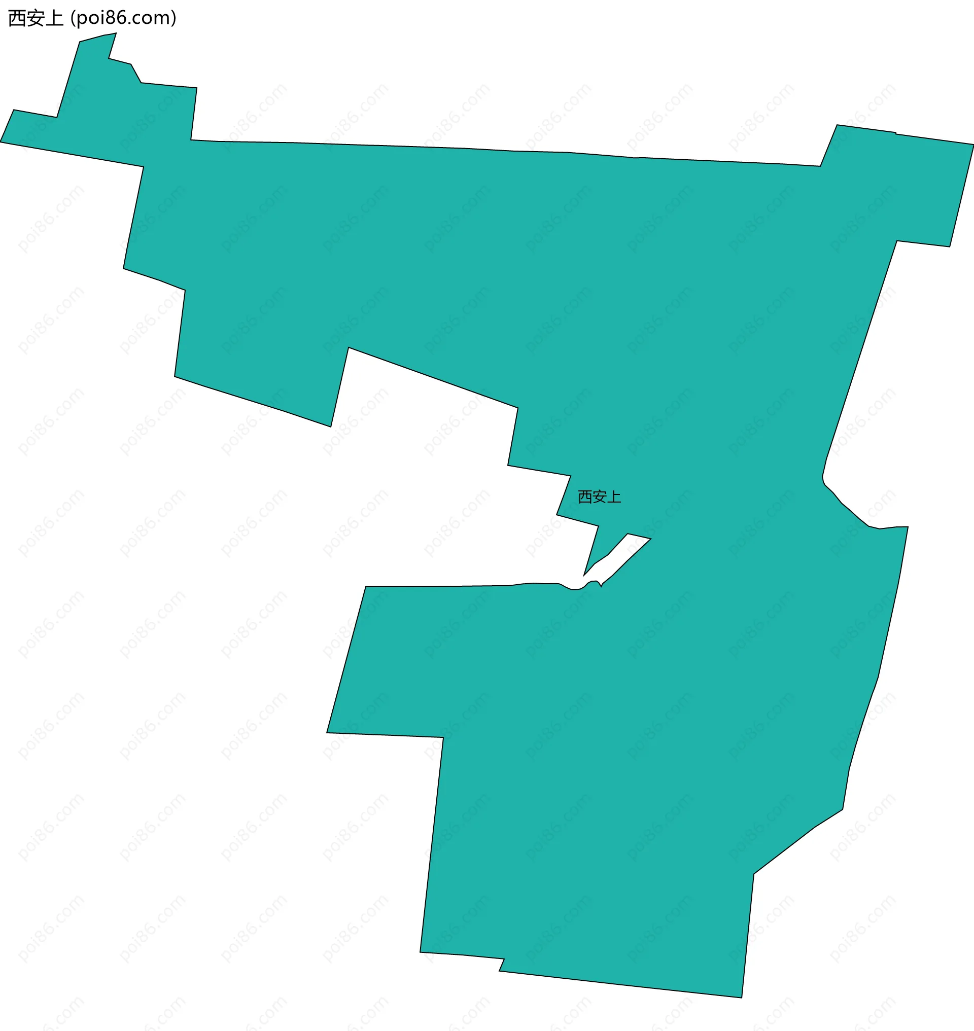 西安上边界地图