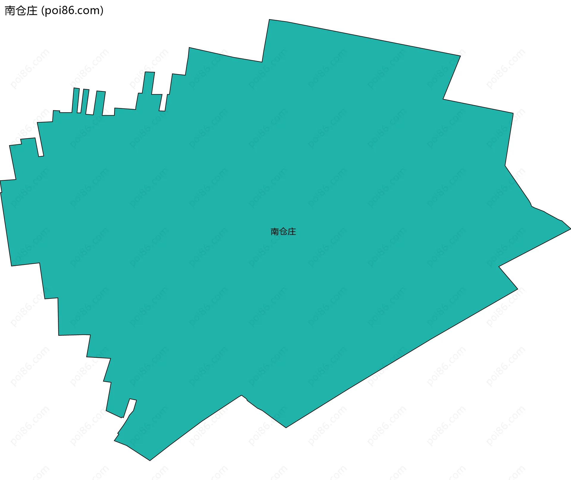 南仓庄边界地图