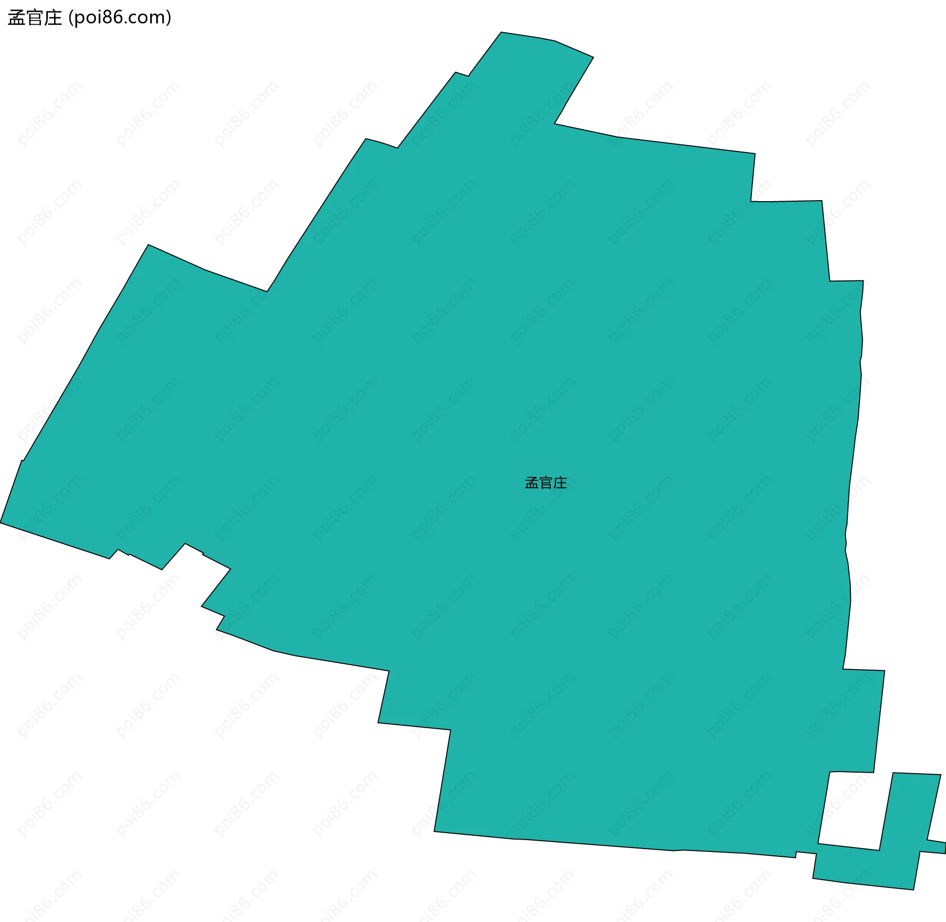 孟官庄边界地图
